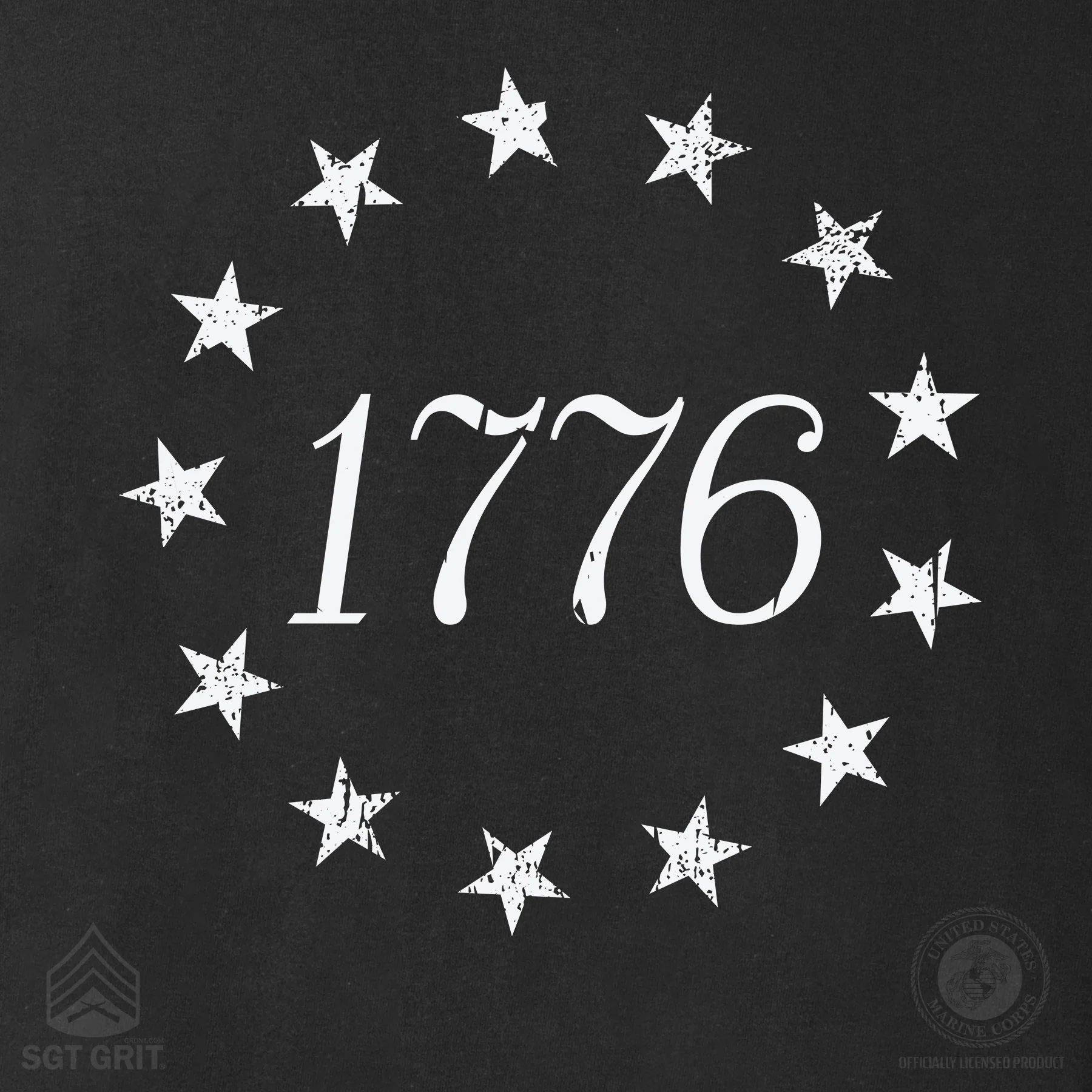 1776 Betsy Ross Flag T-Shirt - Back Design - Image 17