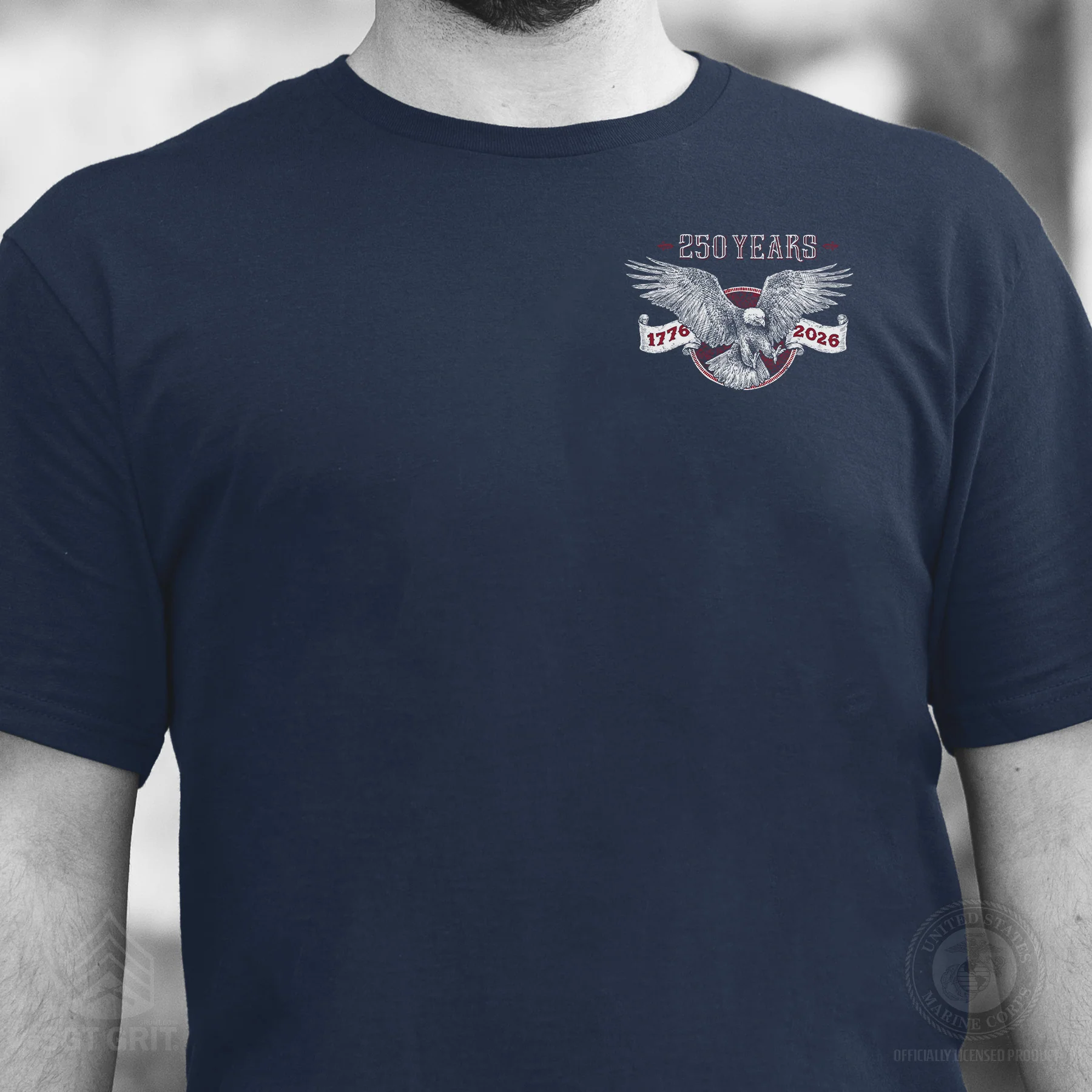 250 Years of Liberty & Freedom T-Shirt - Back Design - Image 3