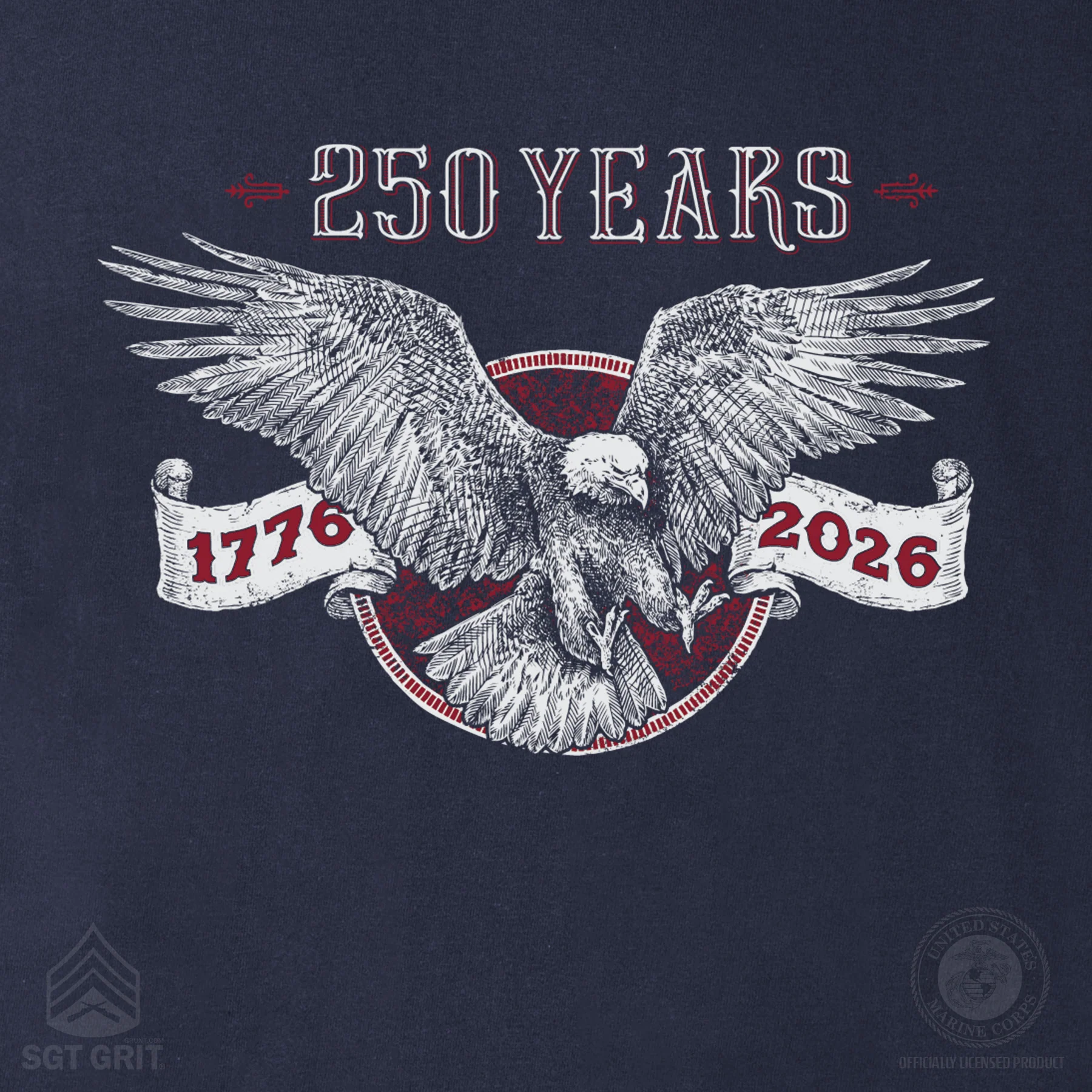 250 Years of Liberty & Freedom T-Shirt - Back Design - Image 5