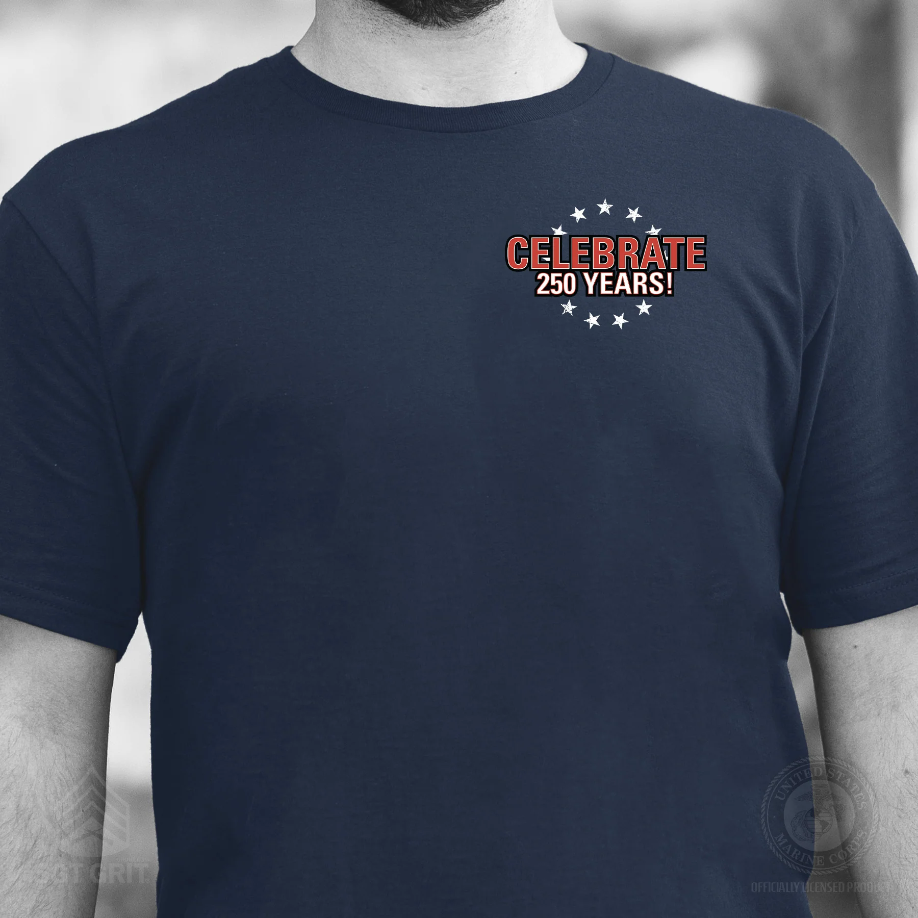 I Want You to Celebrate 250 Years T-Shirt - Back Design - Image 6