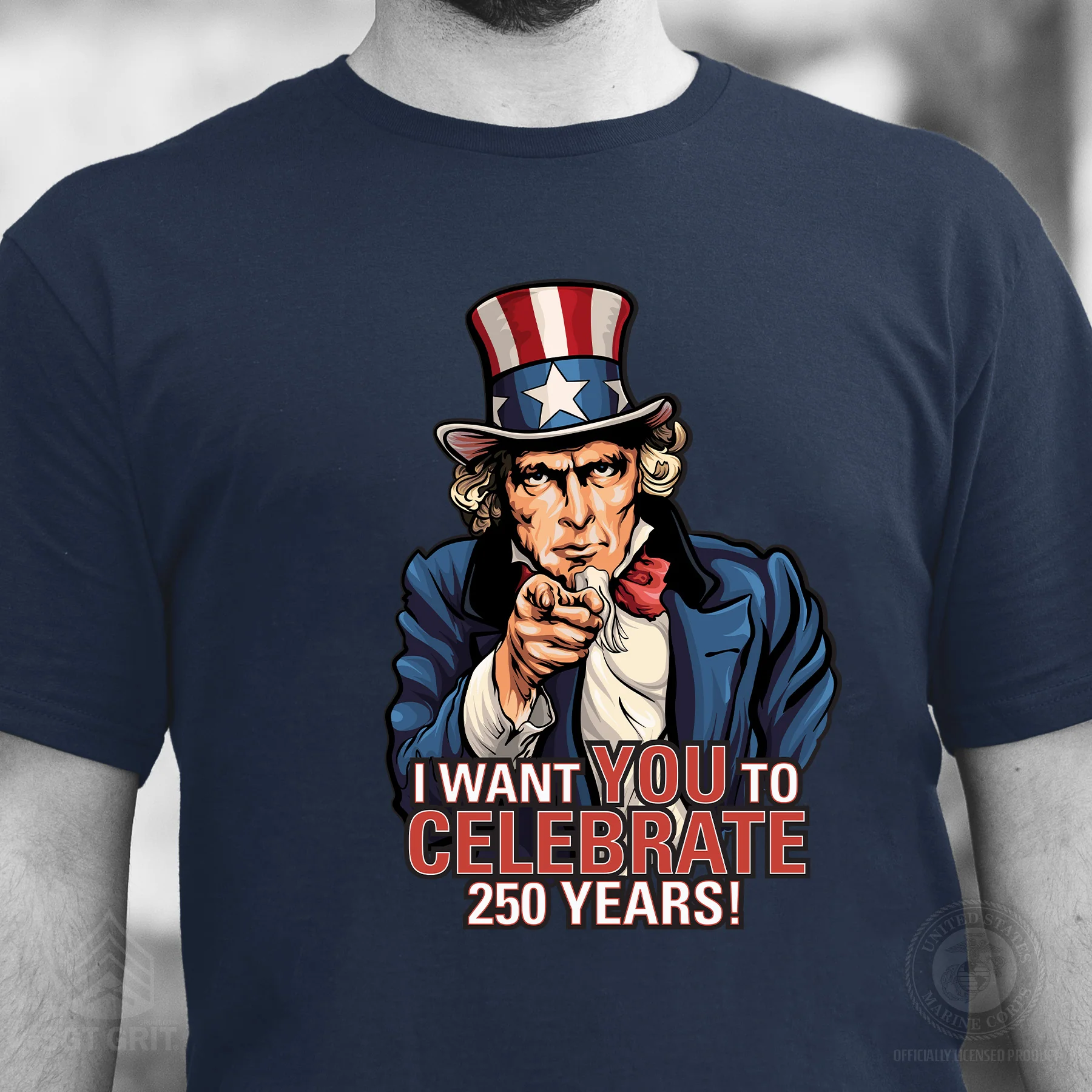I Want You to Celebrate 250 Years T-Shirt - Image 5