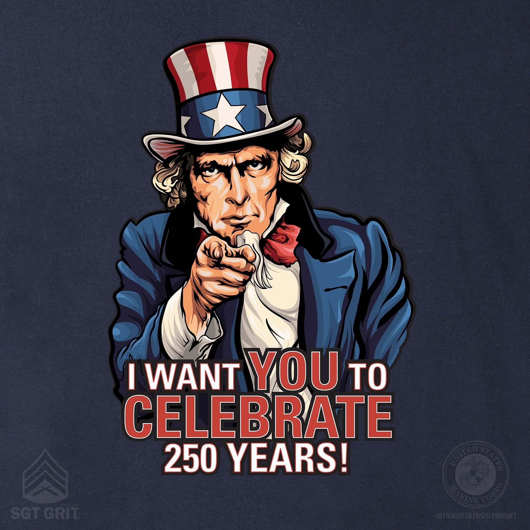 I Want You to Celebrate 250 Years T-Shirt - Image 8