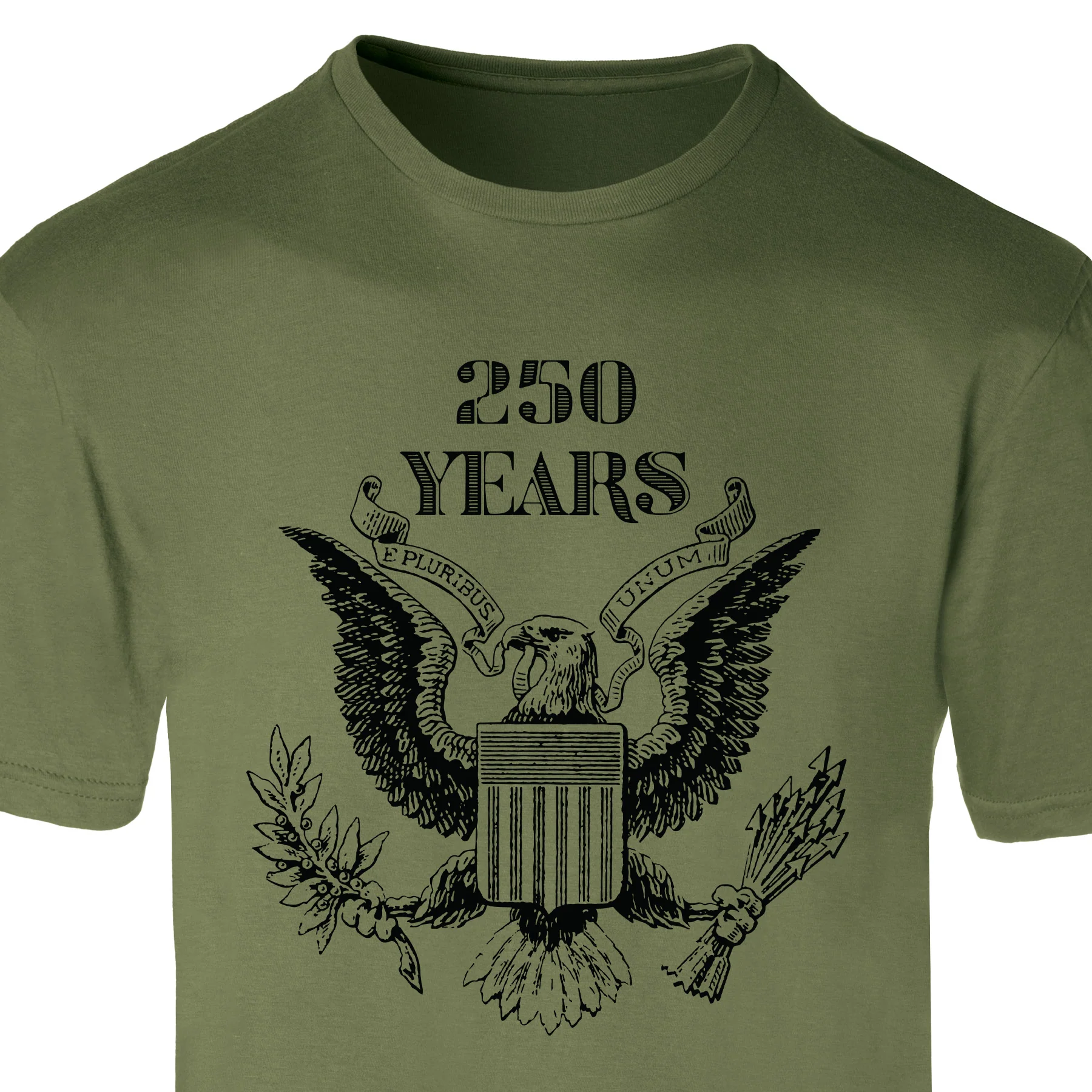 Vintage Eagle 250 Years T-Shirt- OD Green