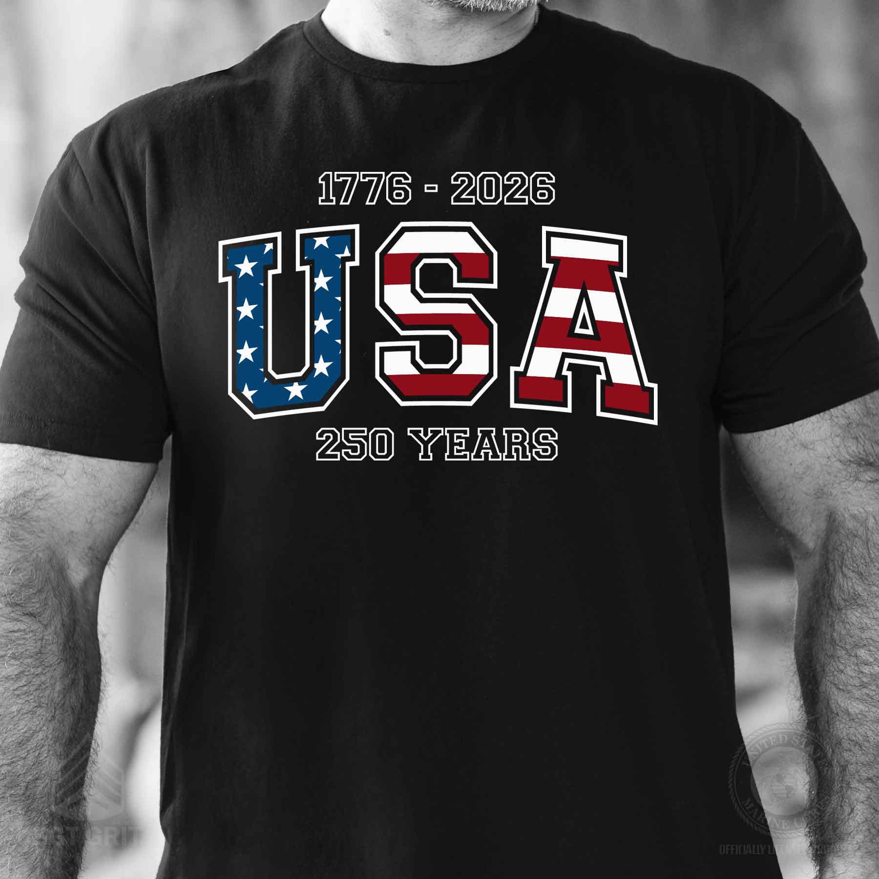 USA 250 Years Flag T-Shirt - Image 2