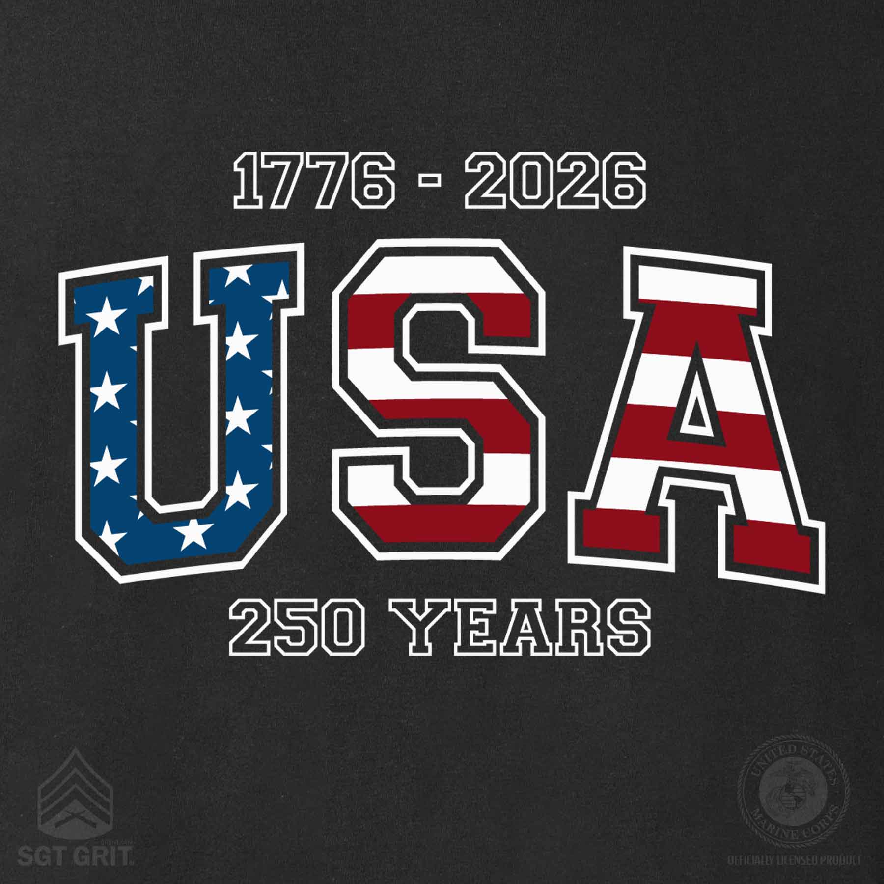 USA 250 Years Flag T-Shirt - Image 4