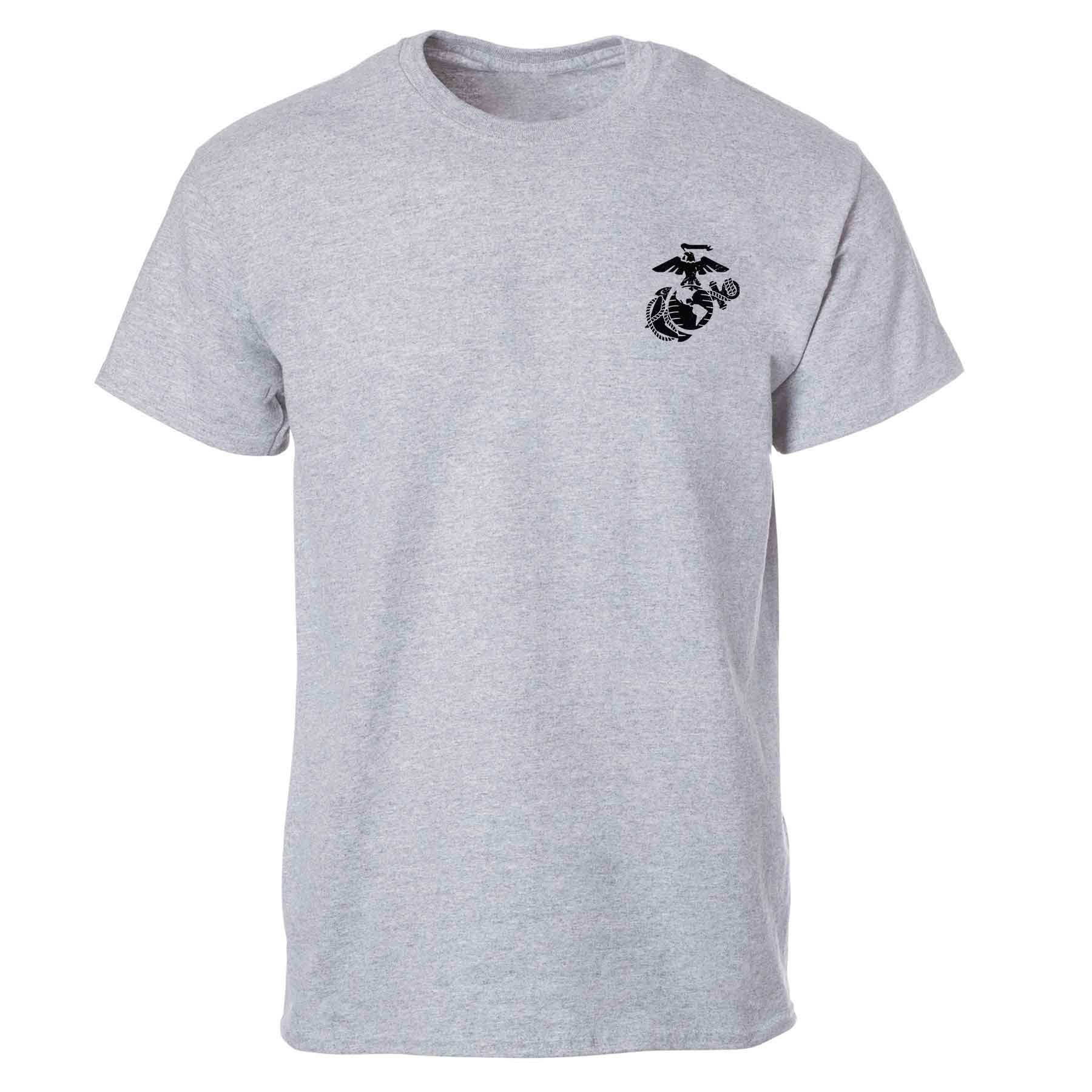 Vintage Marine Back With Left Chest T-shirt - Image 4