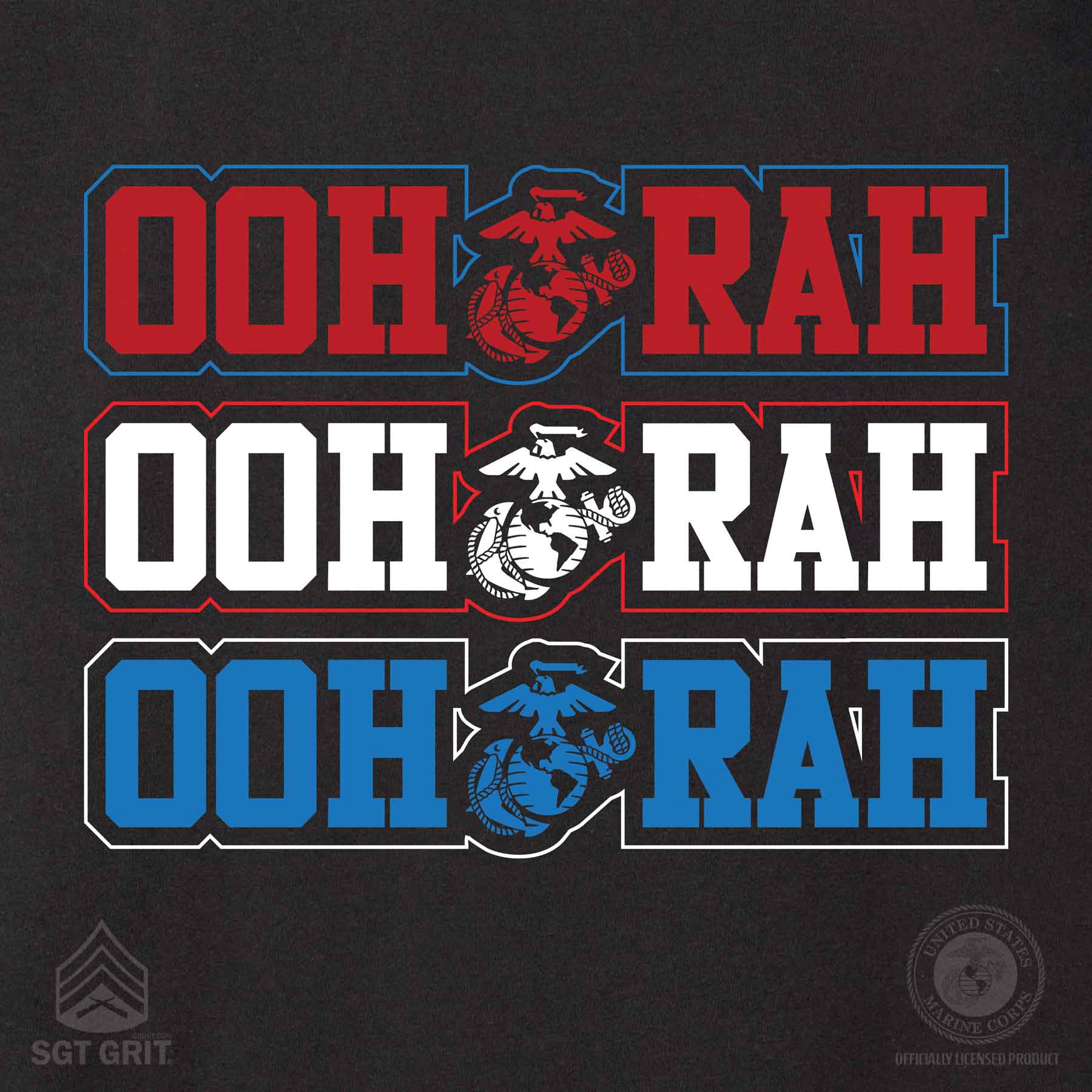 Red, White, & Blue Oohrah T-shirt - Image 3