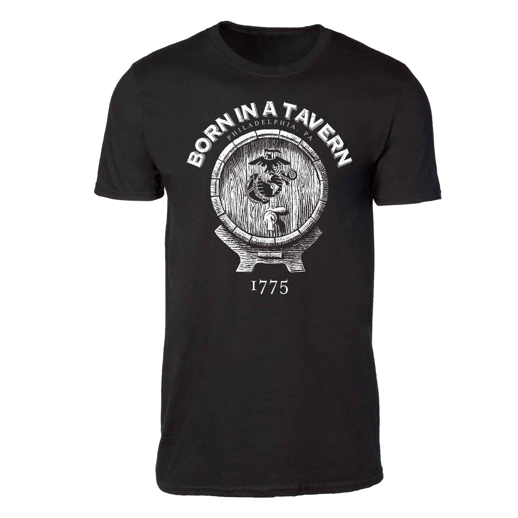 Born In A Tavern Full Front T-Shirt - Image 4