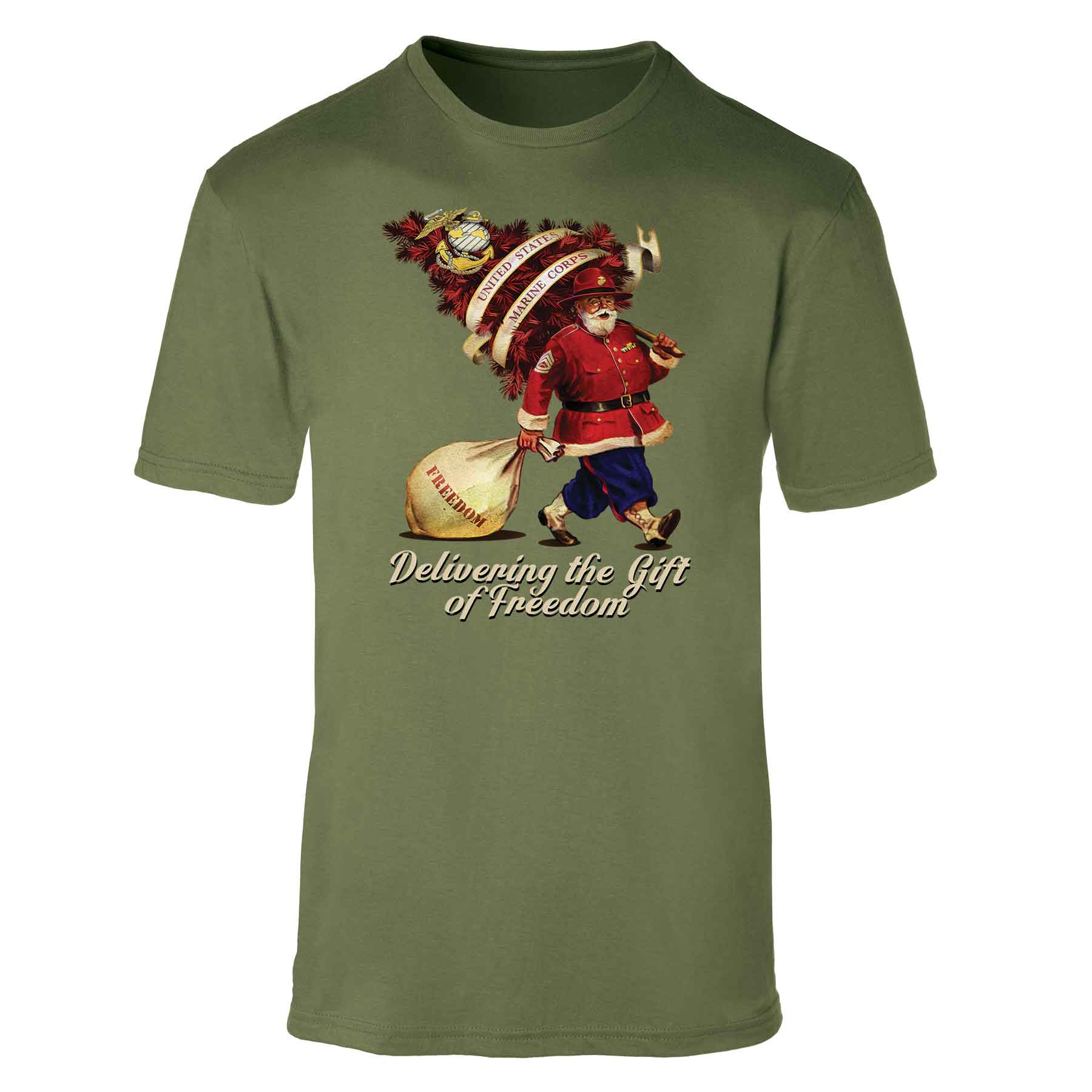 USMC Santa's Gift of Freedom T-shirt - Image 3