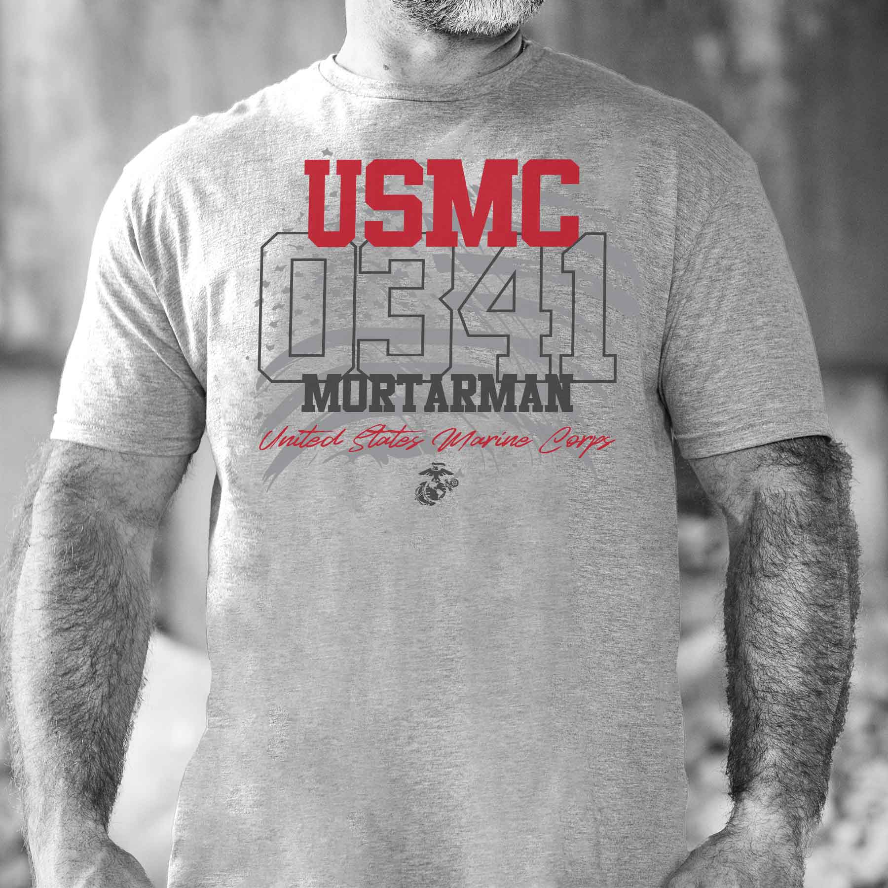 Choose Your Marine MOS Flag T-shirt - Image 11
