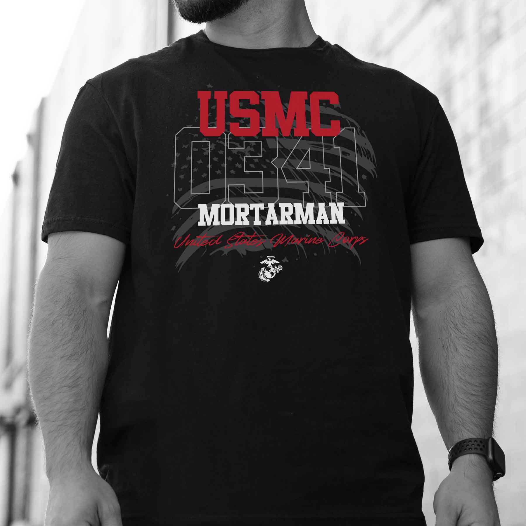 Choose Your Marine MOS Flag T-shirt - Image 7