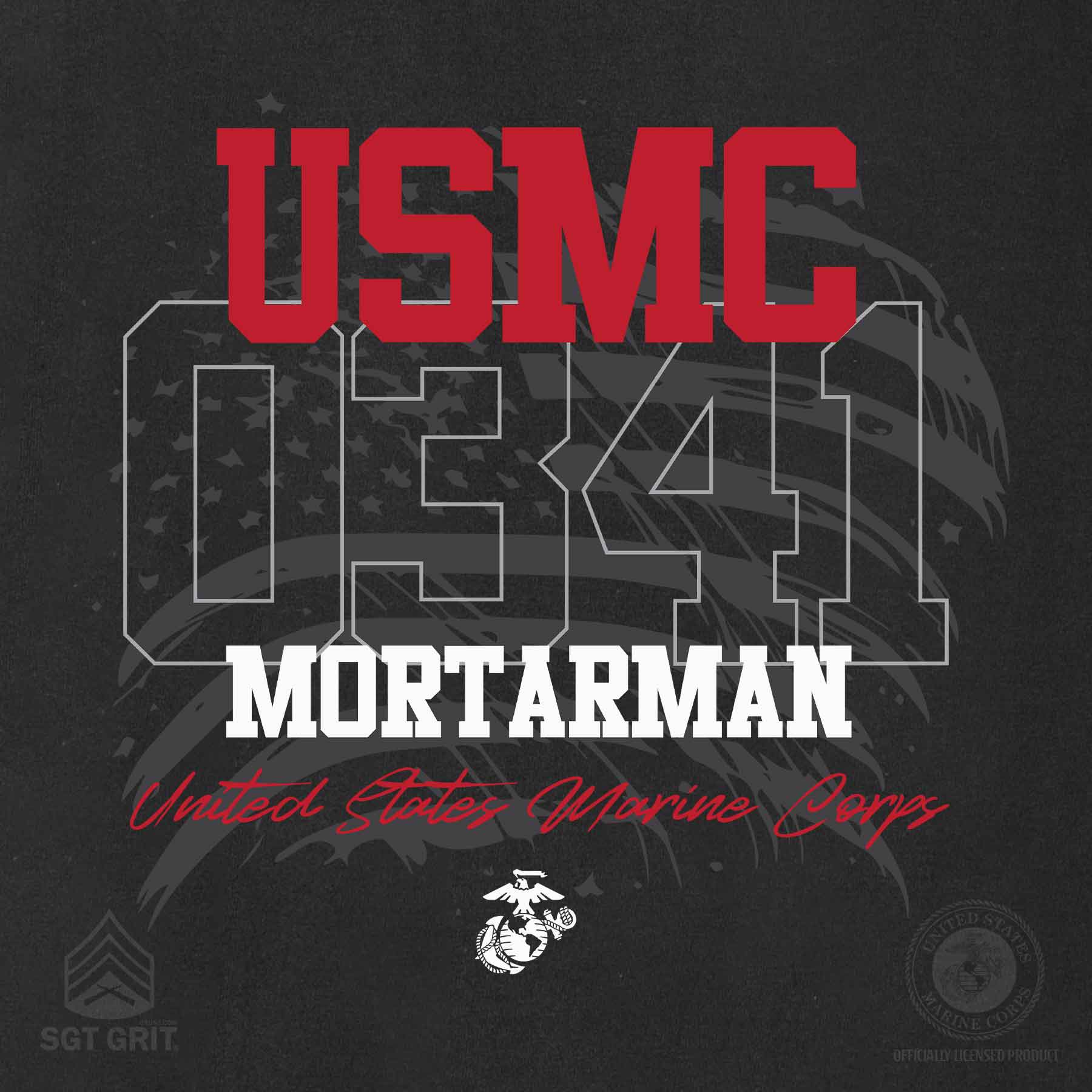 Choose Your Marine MOS Flag T-shirt - Image 8