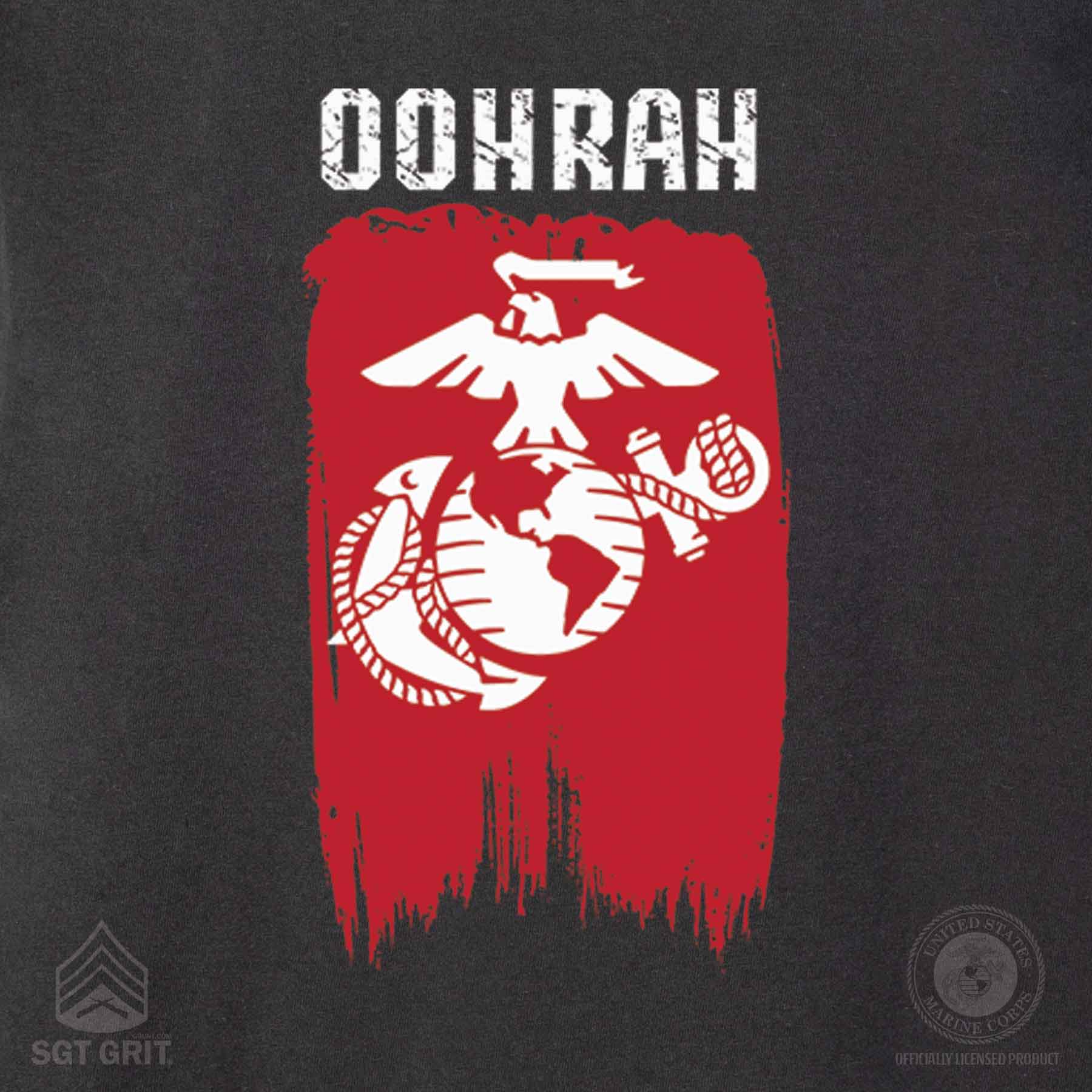 USMC Oohrah Back Print T-shirt - Image 3