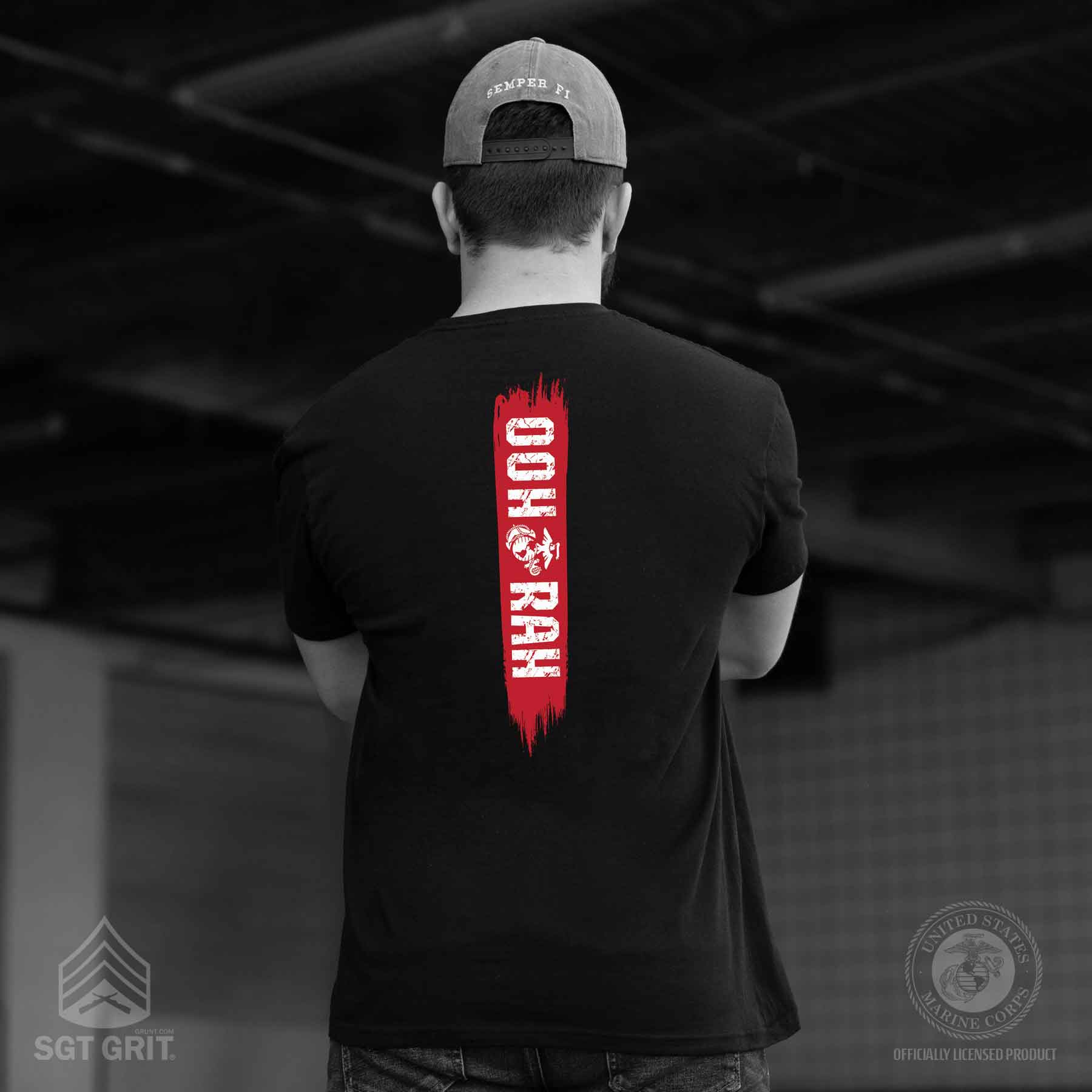USMC Oohrah Back Print T-shirt - Image 6