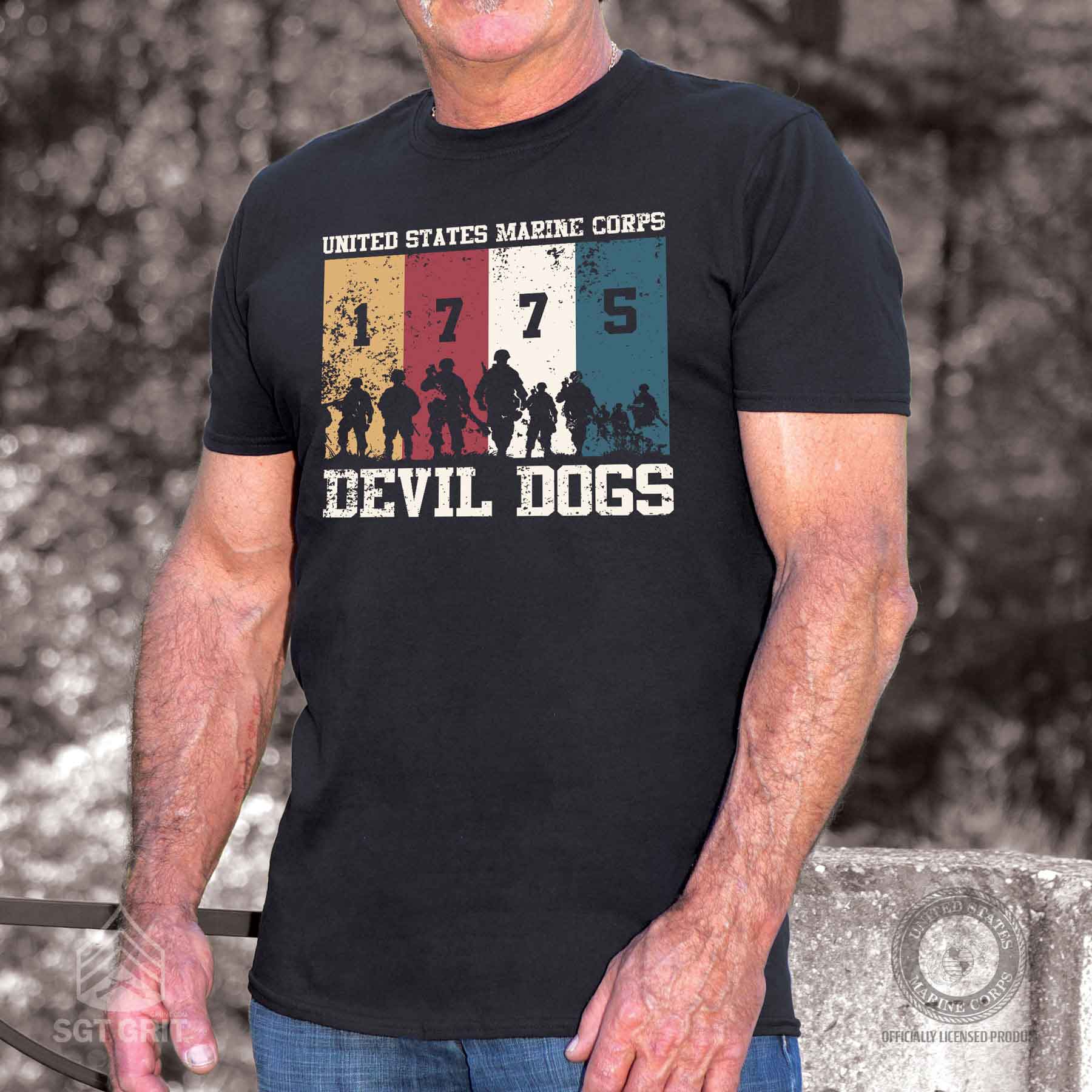 USMC 1775 Devil Dogs T-shirt - Image 2