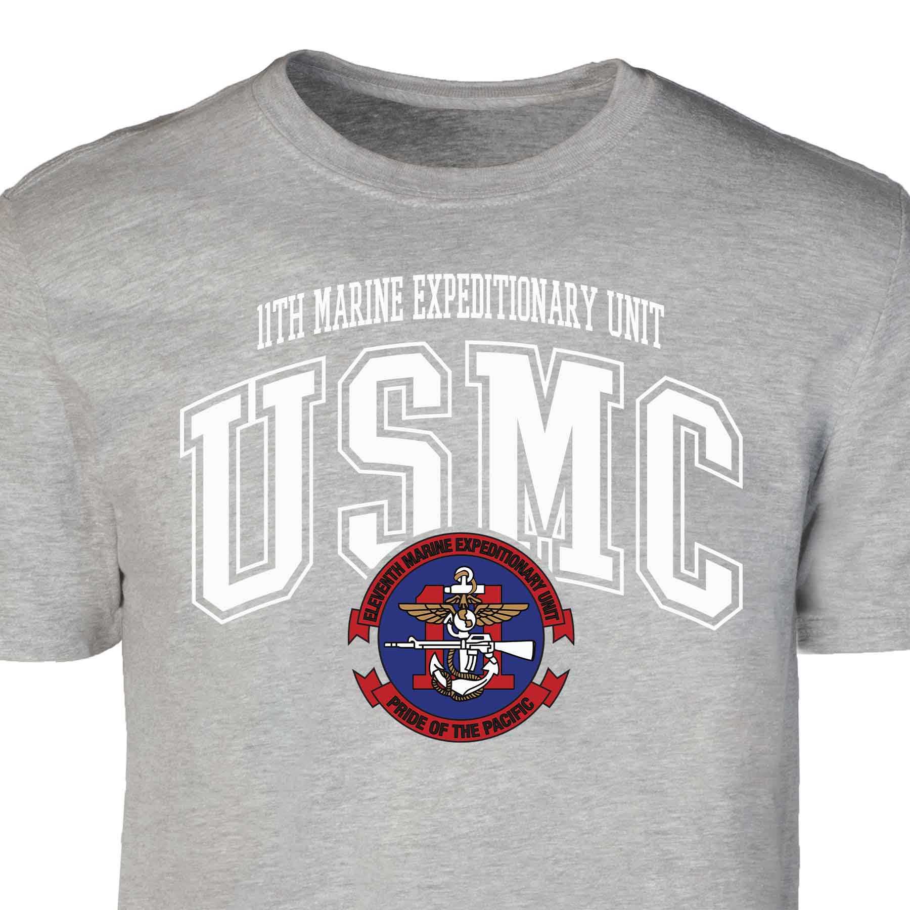 11th MEU Pride Of The Pacific Arched Patch Graphic T-shirt - Image 5