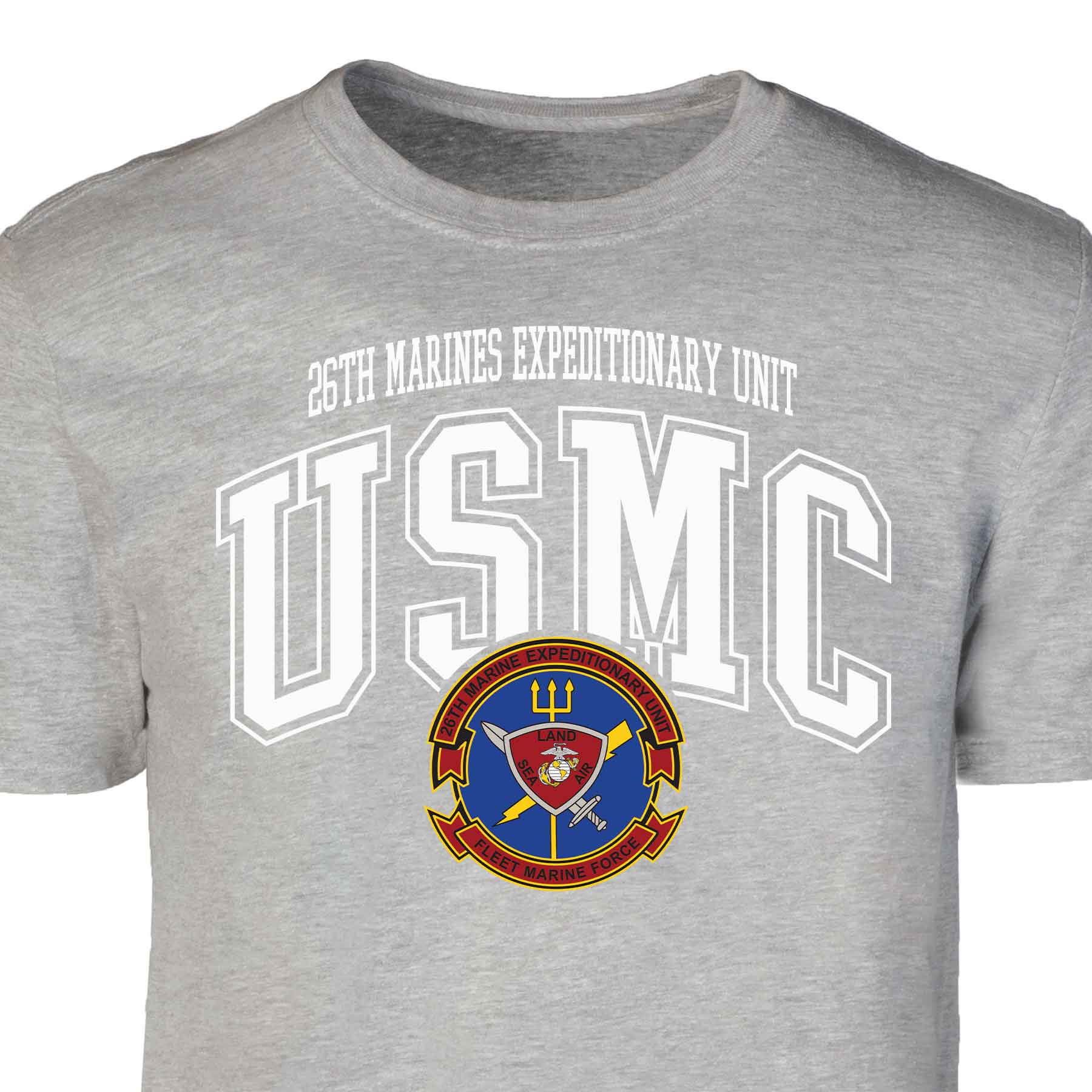 26th Marines Expeditionary Arched Patch Graphic T-shirt - Image 4