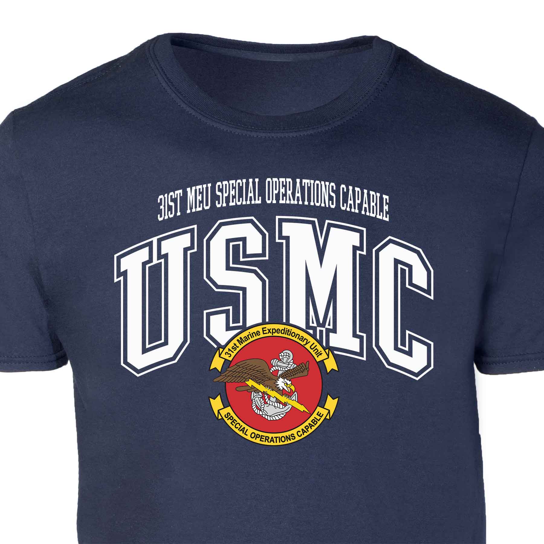 31st MEU Special Operations Arched Patch Graphic T-shirt - Image 5