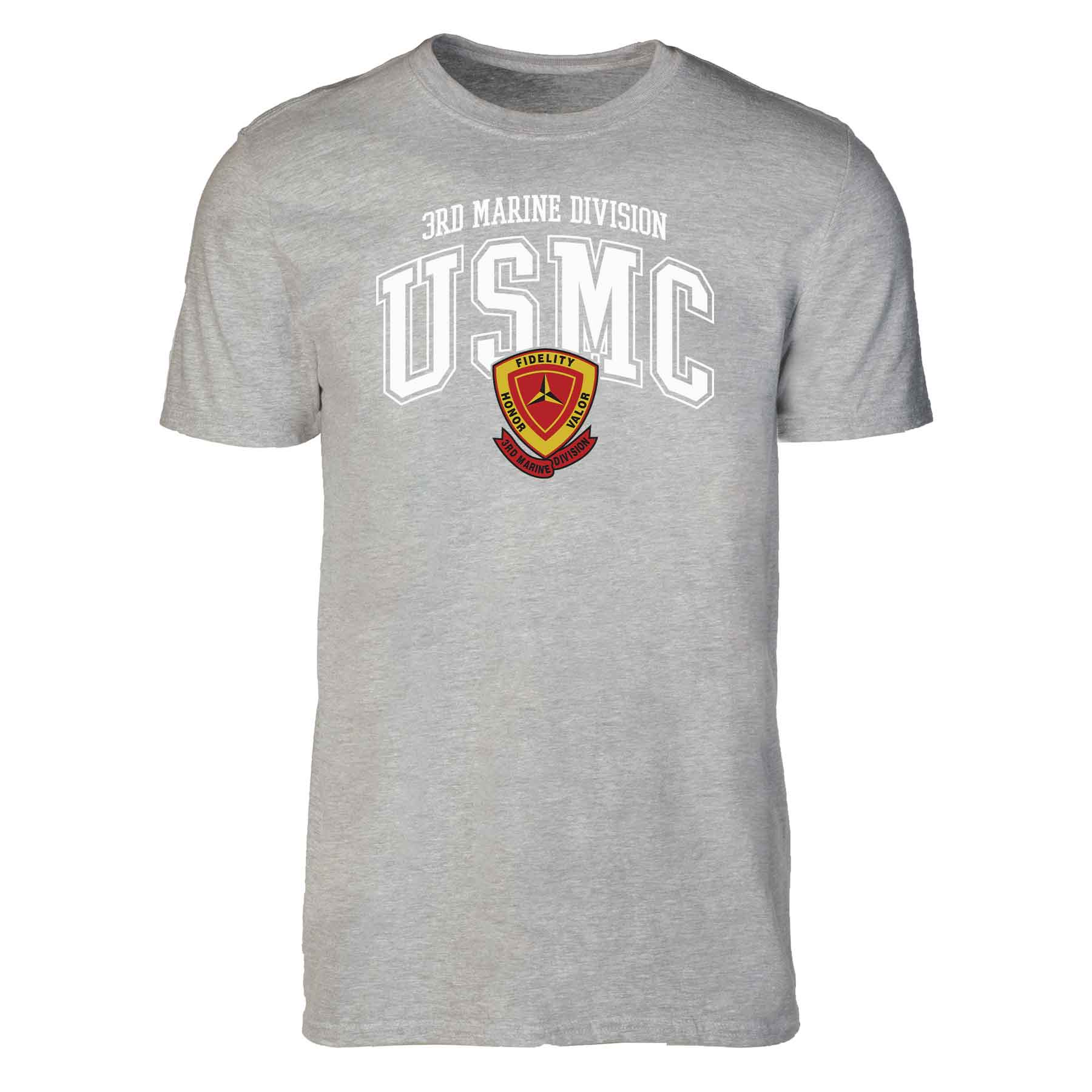 3rd Marine Division Arched Patch Graphic T-shirt - Image 7