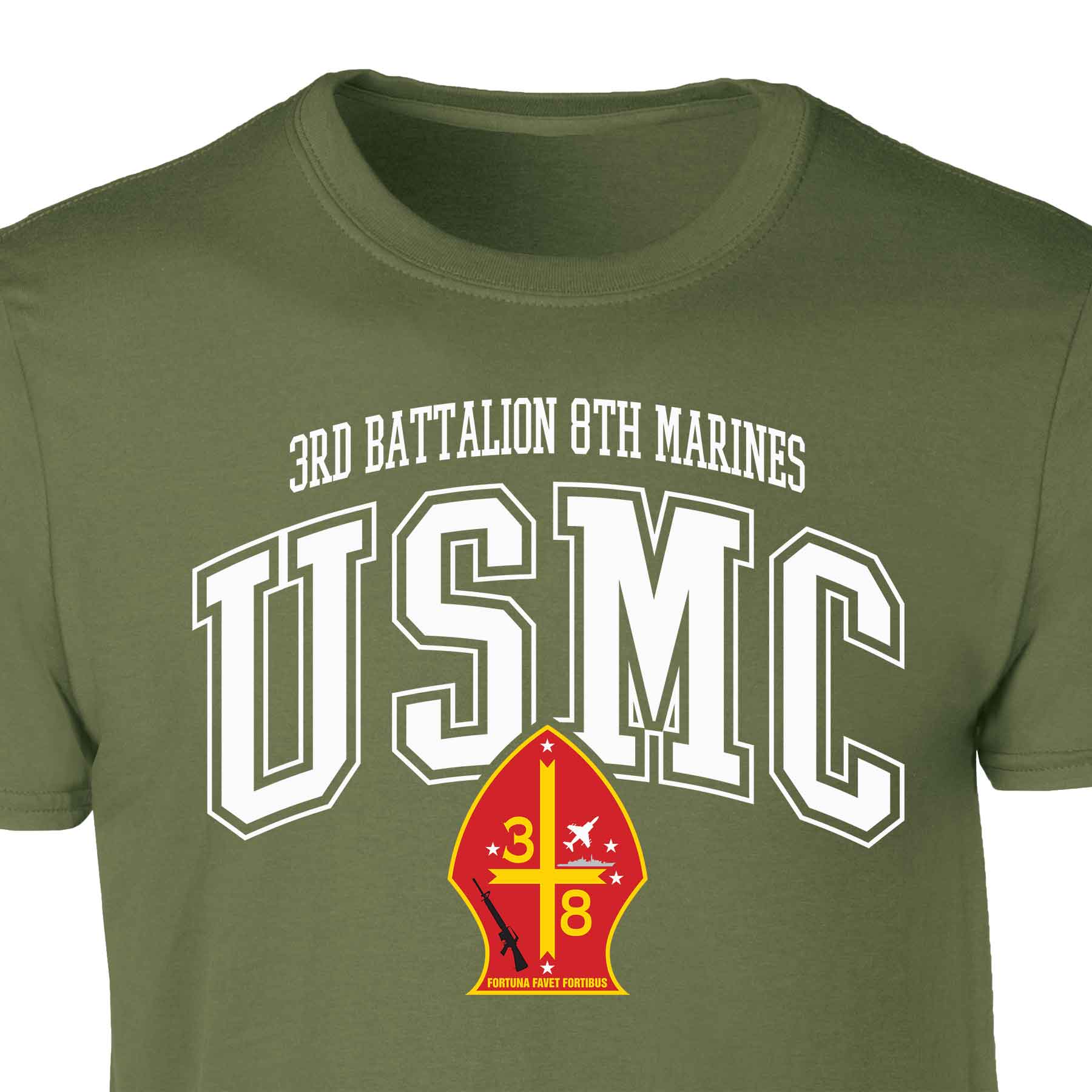 3rd Battalion 8th Marines Arched Patch Graphic T-shirt