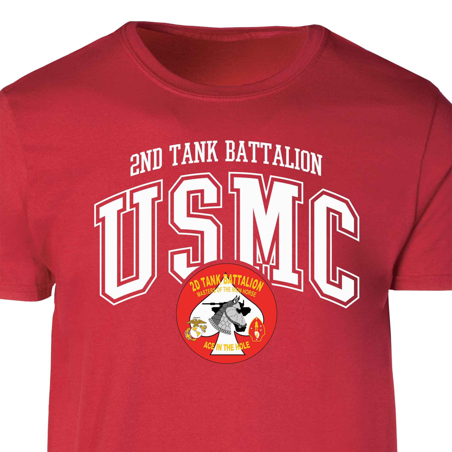 2nd Tank Battalion Arched Patch Graphic T-shirt - Image 3