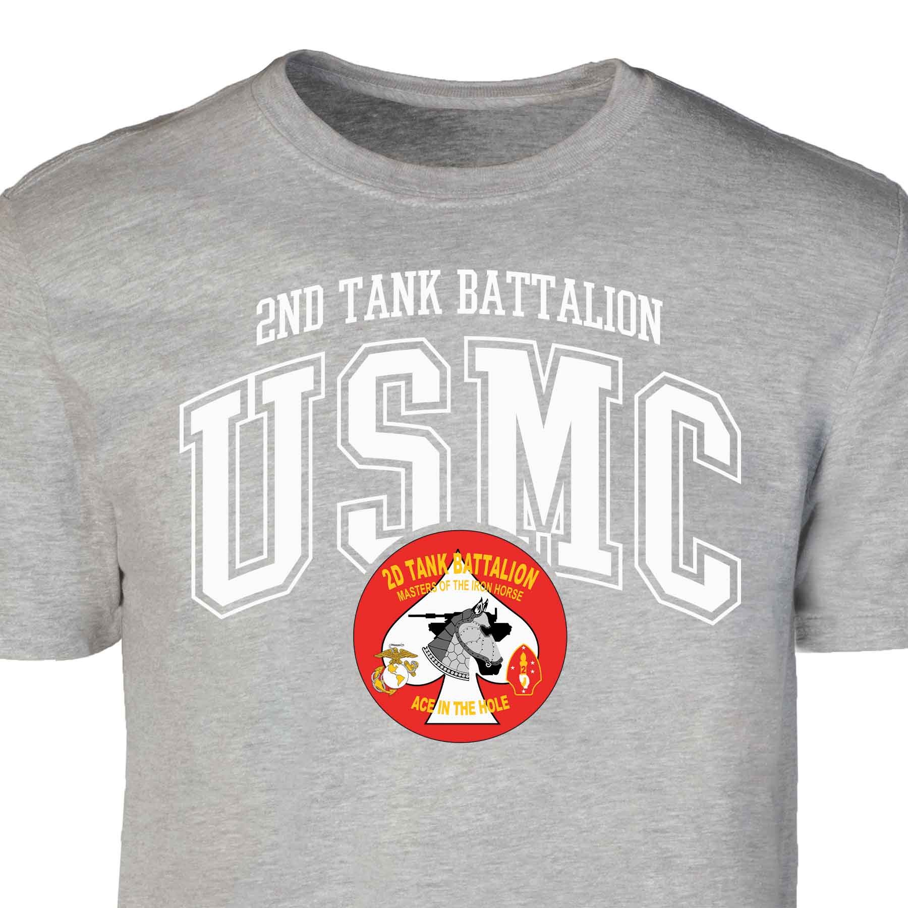 2nd Tank Battalion Arched Patch Graphic T-shirt - Image 5