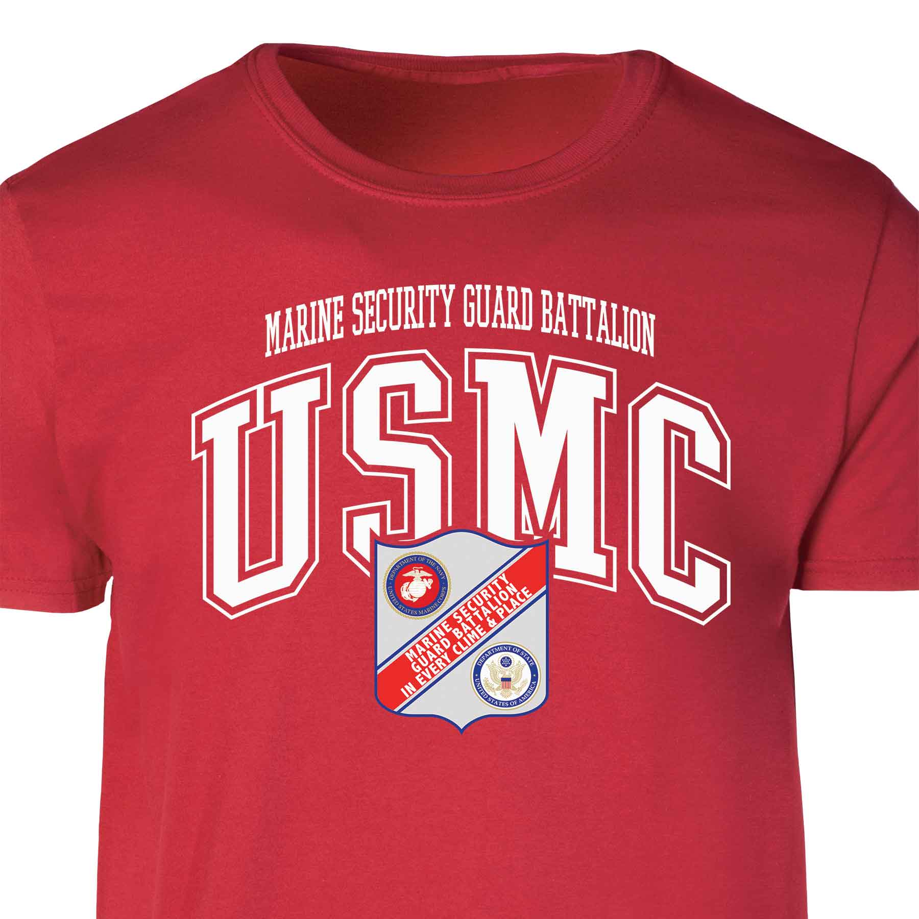 Marine Security Guard Arched Patch Graphic T-shirt - Image 3