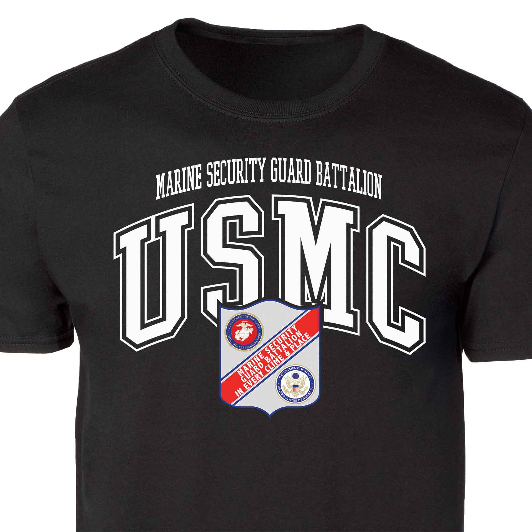 Marine Security Guard Arched Patch Graphic T-shirt - Image 4