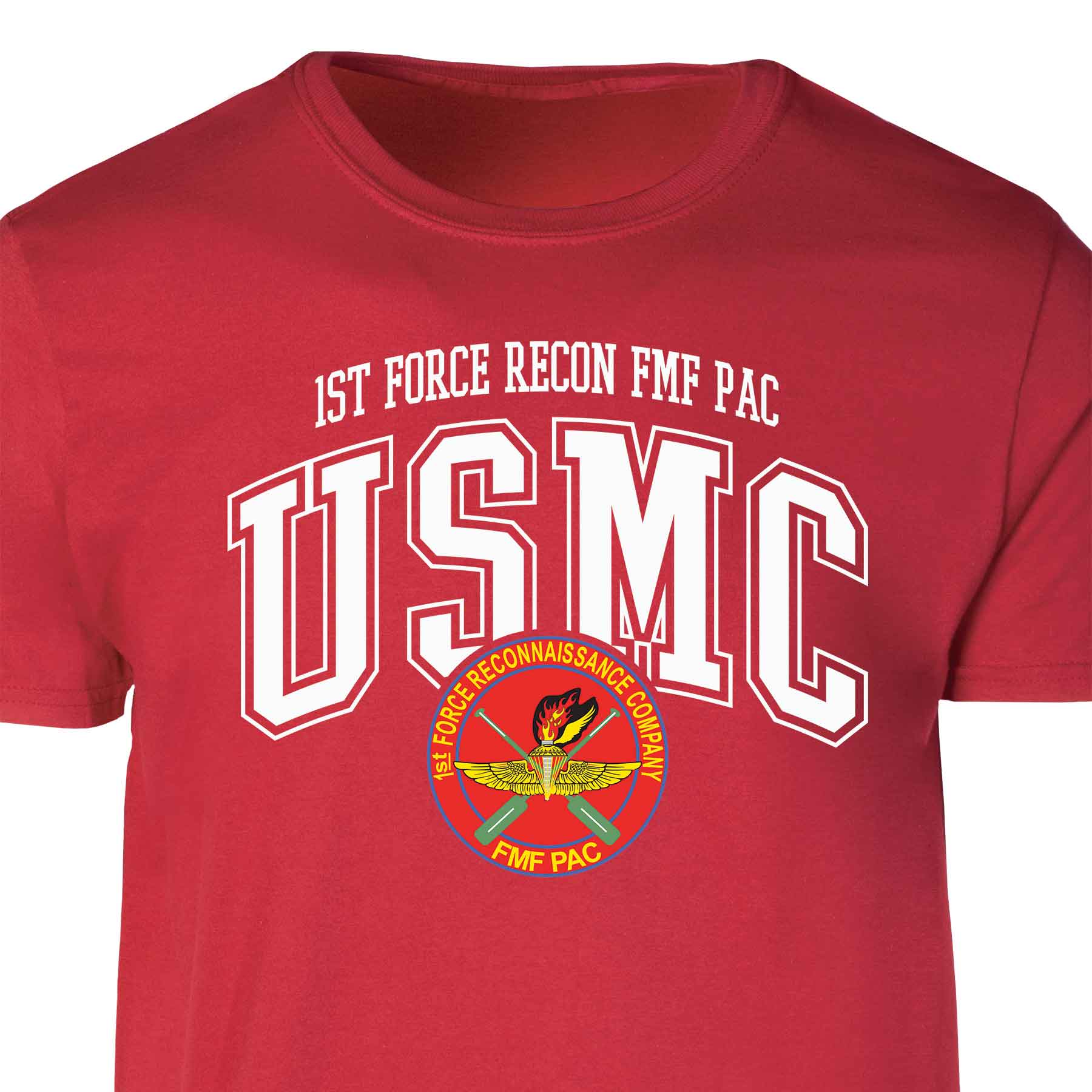 1st Force Recon FMF PAC Arched Patch Graphic T-shirt - Image 4
