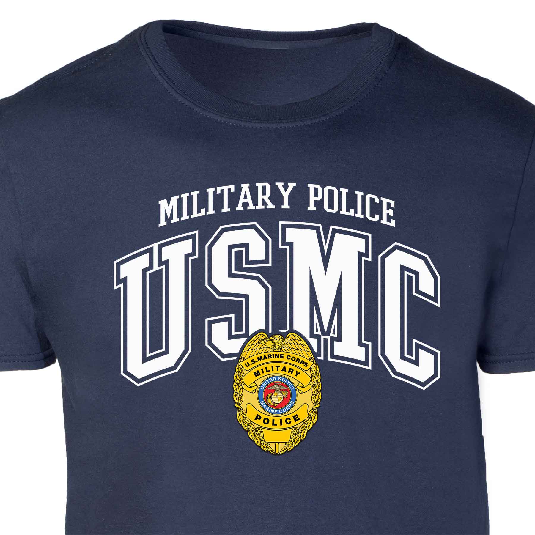 Military Police Badge Arched Patch Graphic T-shirt - Image 3