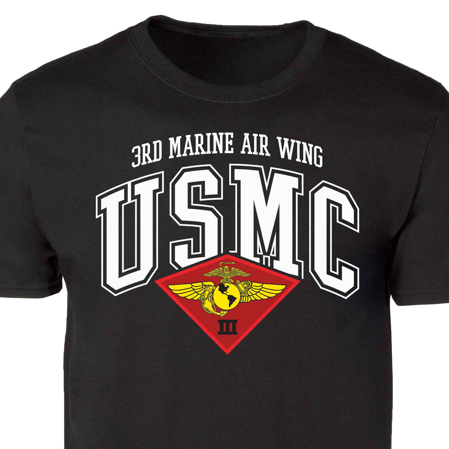 3rd Marine Air Wing Arched Patch Graphic T-shirt - Image 3