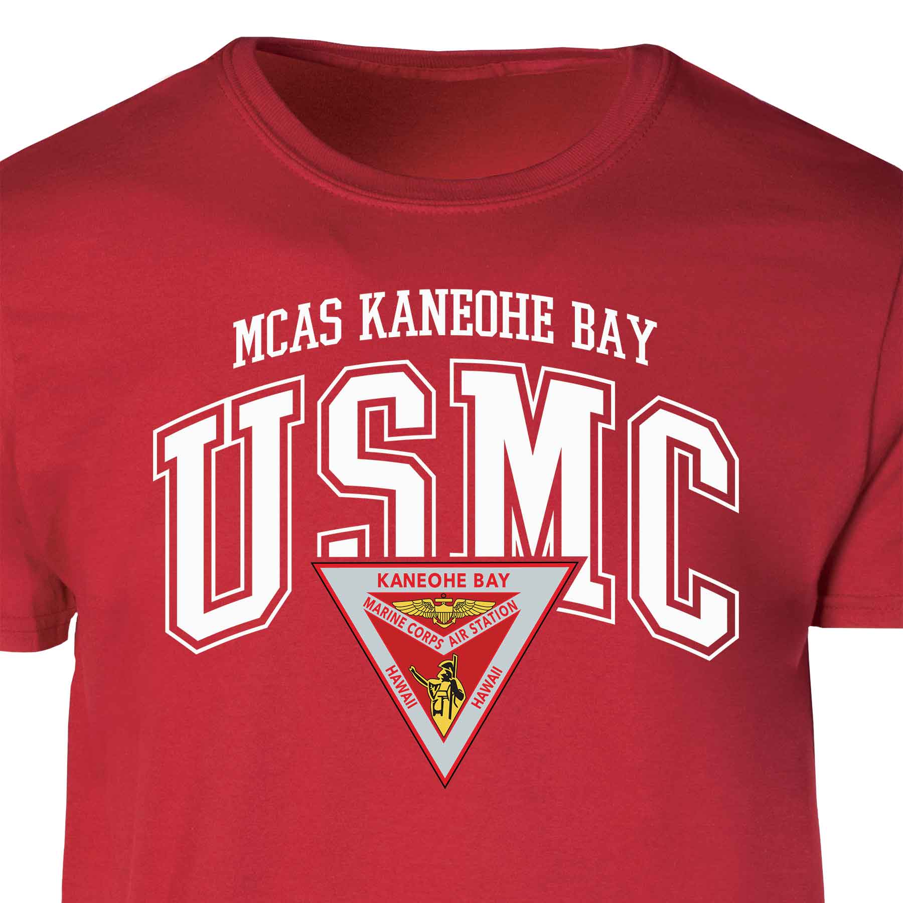 MCAS Kaneohe Bay Arched Patch Graphic T-shirt - Image 4