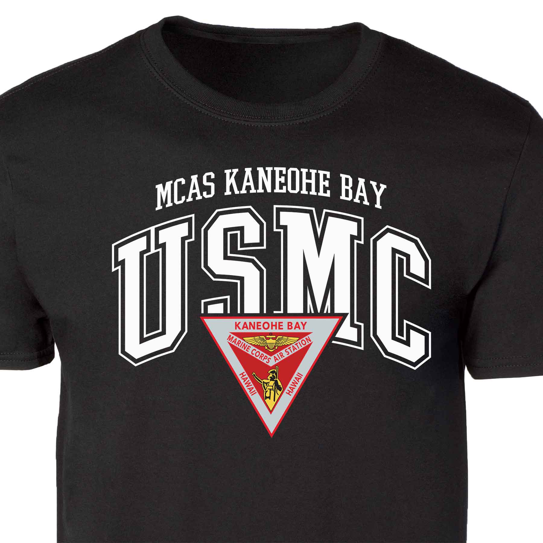 MCAS Kaneohe Bay Arched Patch Graphic T-shirt - Image 5