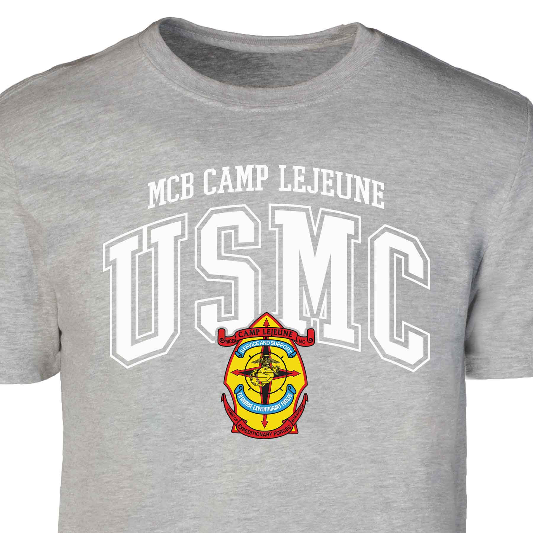 MCB Camp Lejeune Arched Patch Graphic T-shirt - Image 5