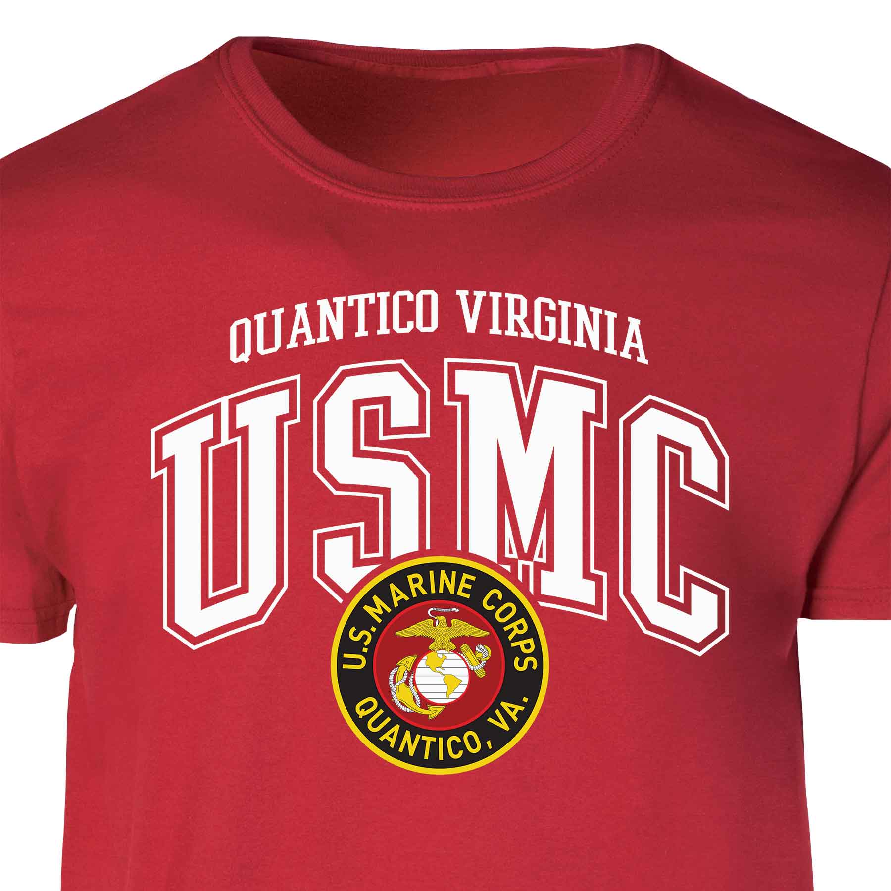 Quantico Virginia Arched Patch Graphic T-shirt - Image 4