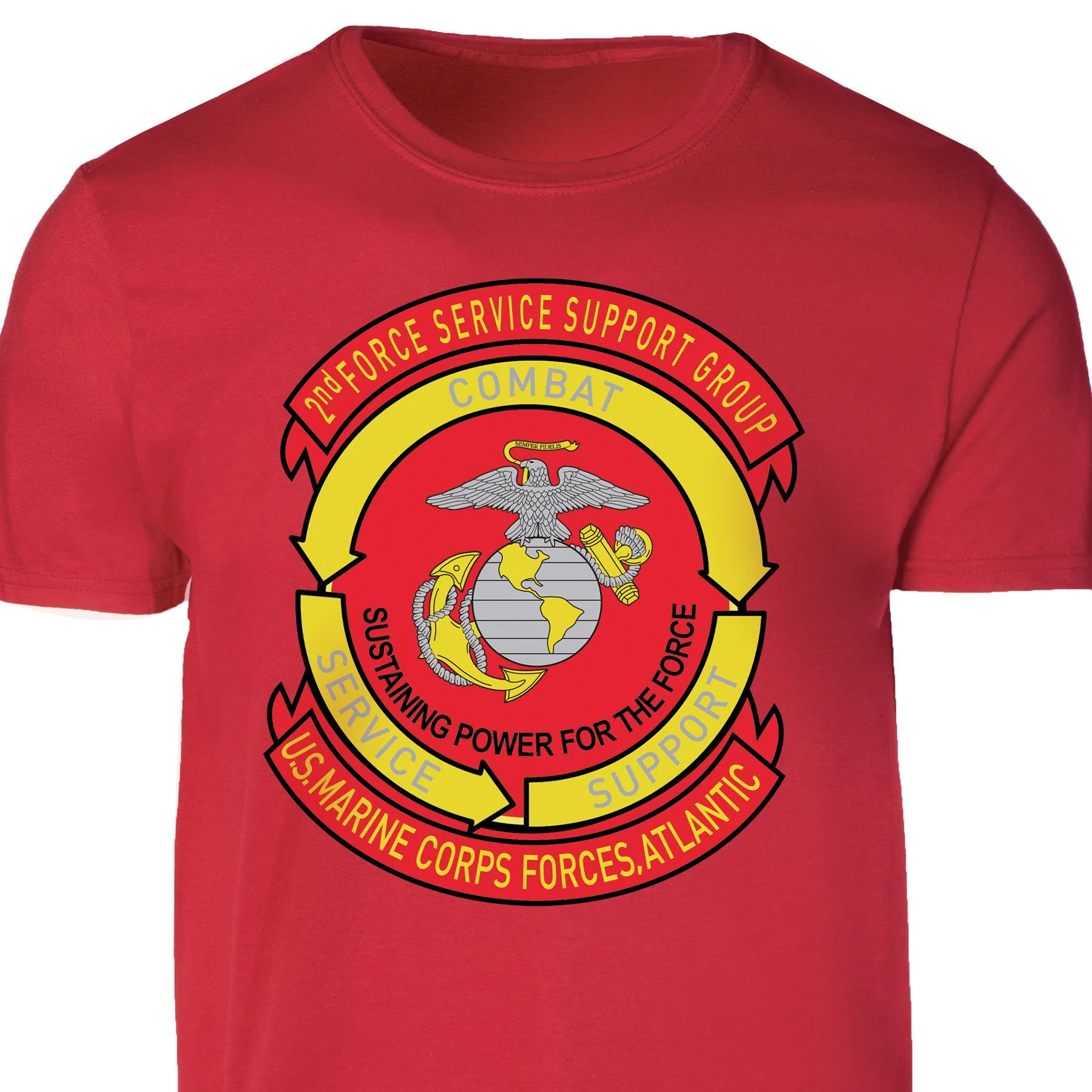 2nd FSSG - US Marine Corps Forces, Atlantic T-shirt - Image 4
