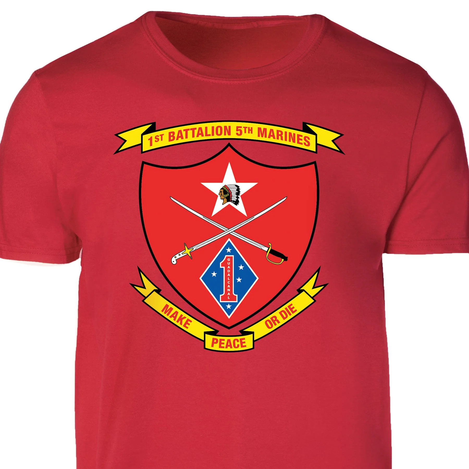 1st Battalion 5th Marines T-shirt - Image 4