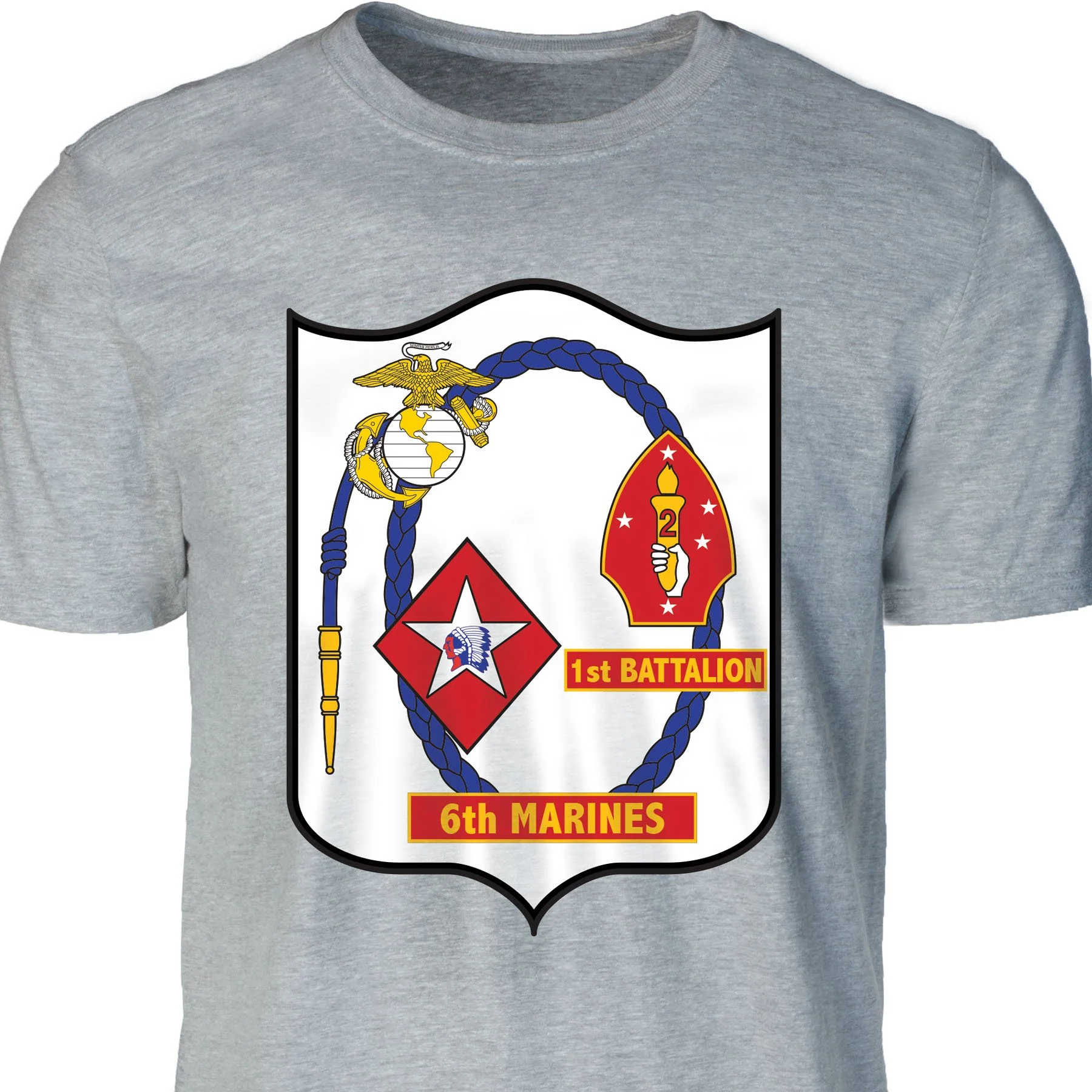 1st Battalion 6th Marines T-shirt - Image 2