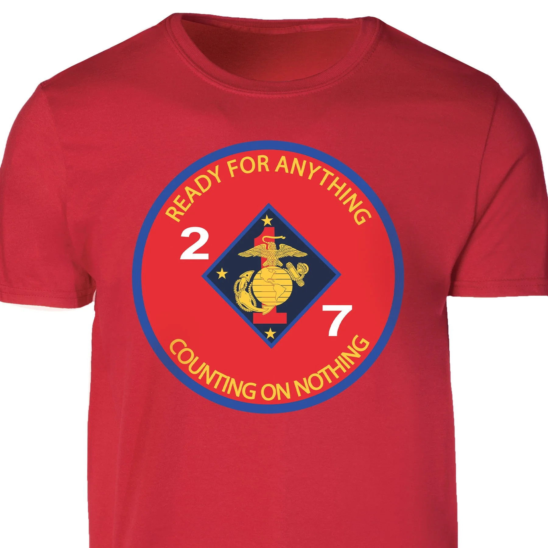 2nd Battalion 7th Marines T-shirt- Red - Image 4