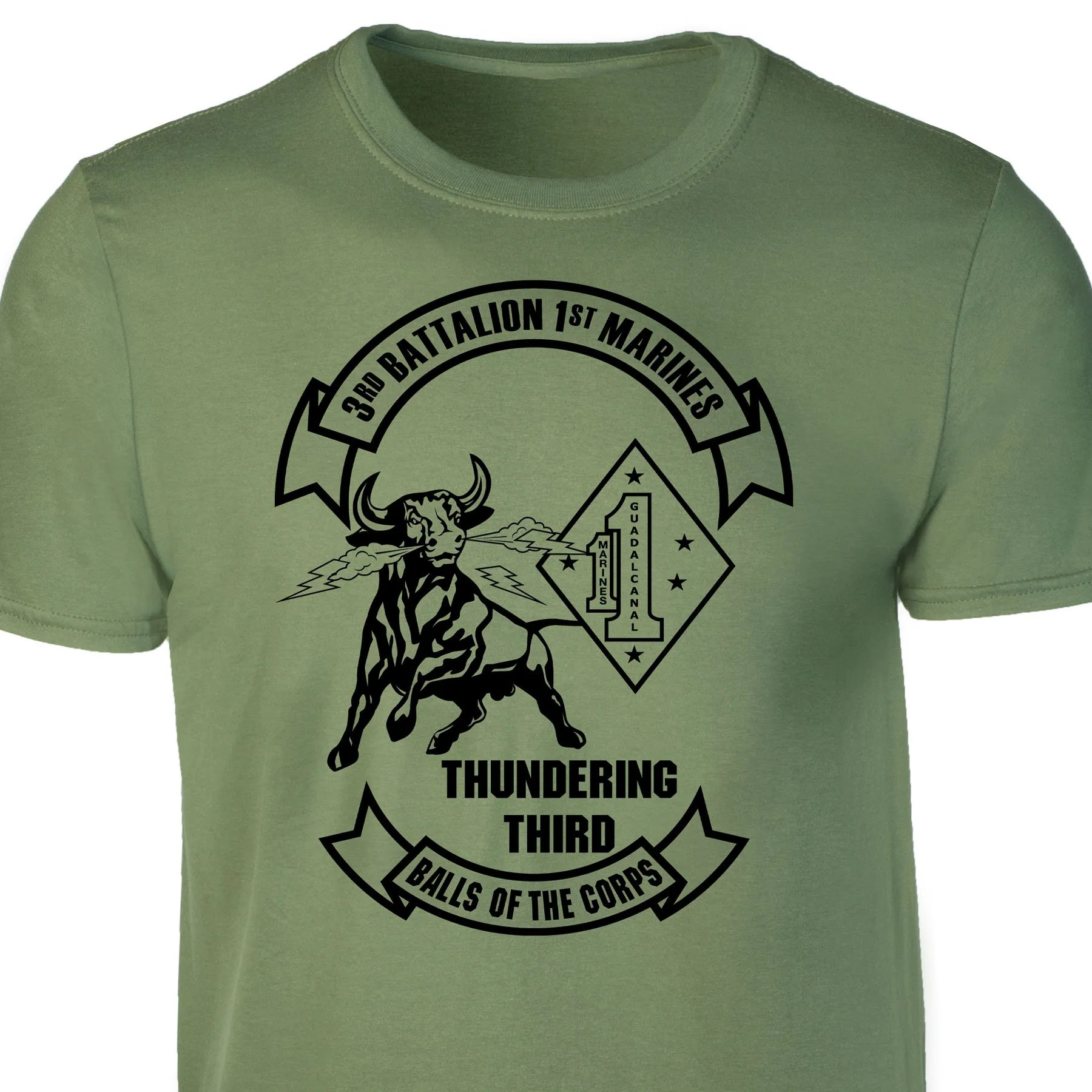 3rd Battalion 1st Marines T-shirt - Image 3