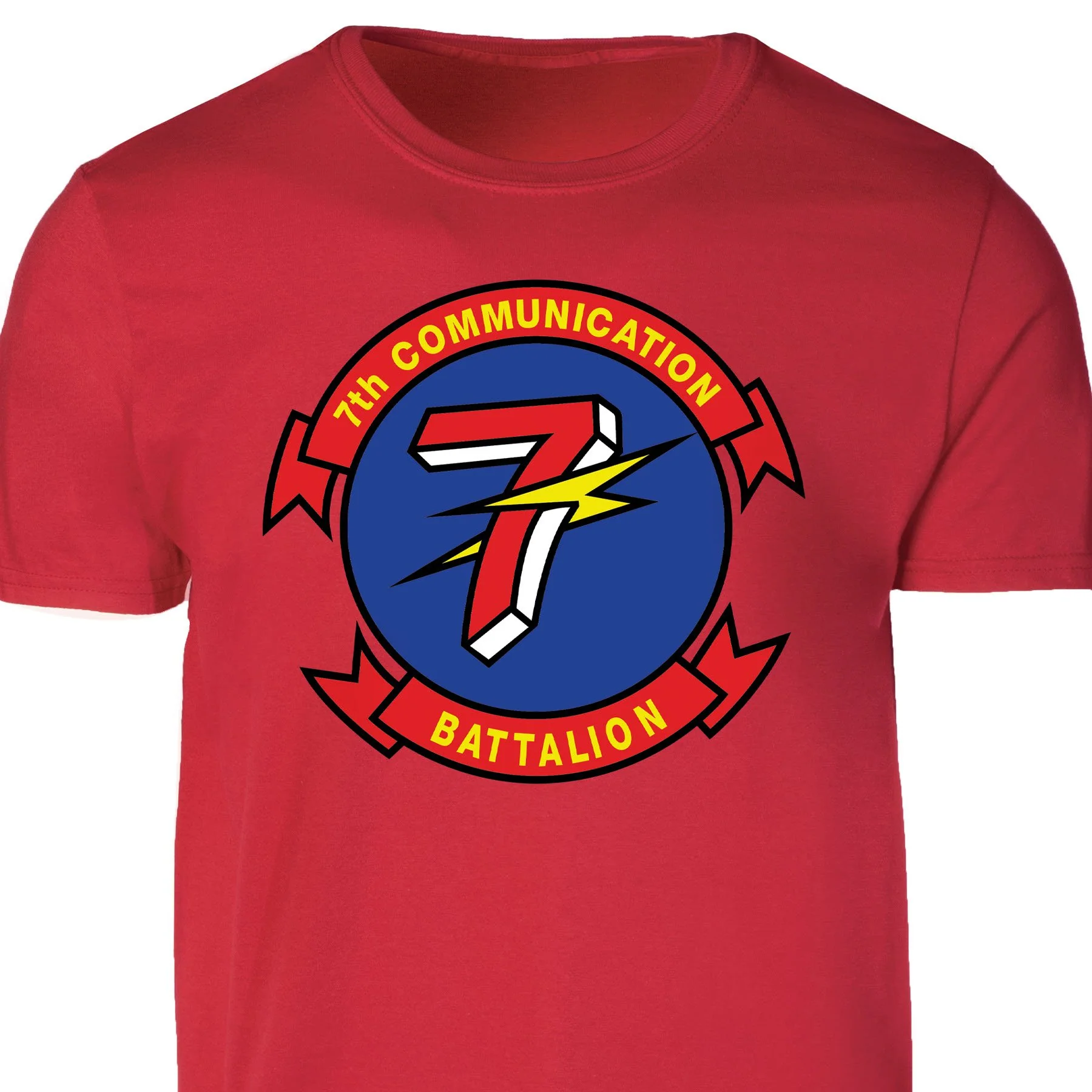 7th Communication Battalion Patch T-shirt - Image 4