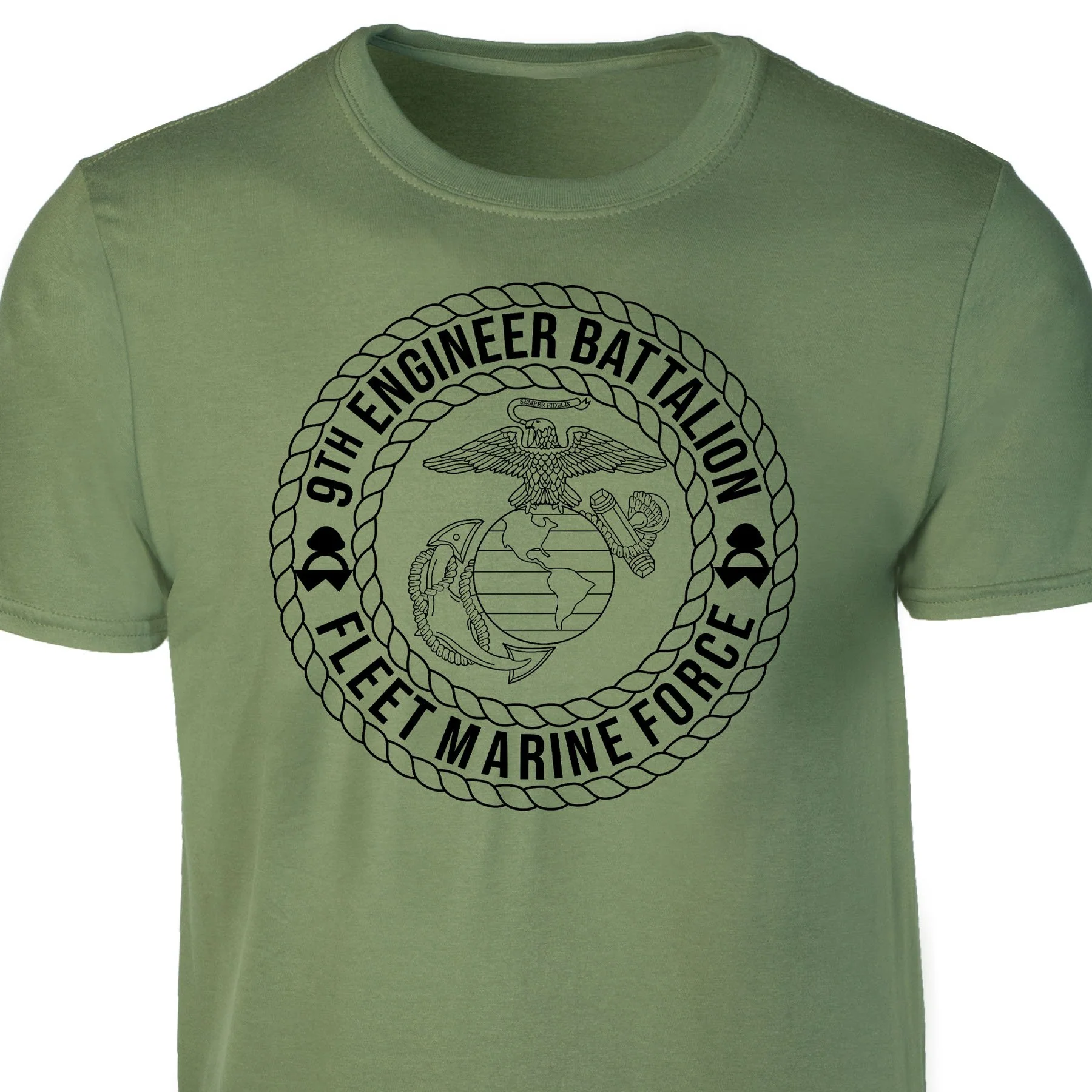 9th Marine Engineer Battalion T-shirt - Image 3