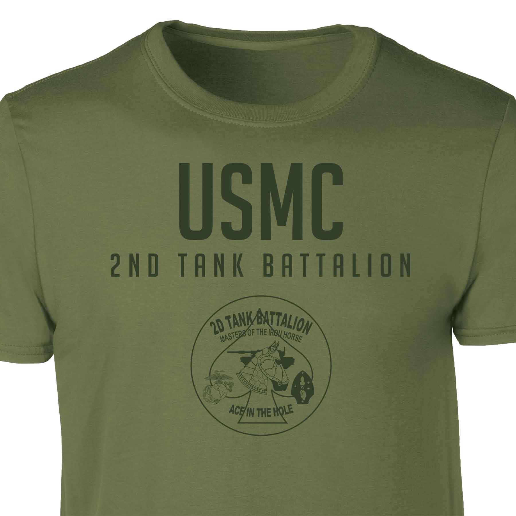 2nd Tank Battalion Tonal Patch Graphic T-shirt - Image 4