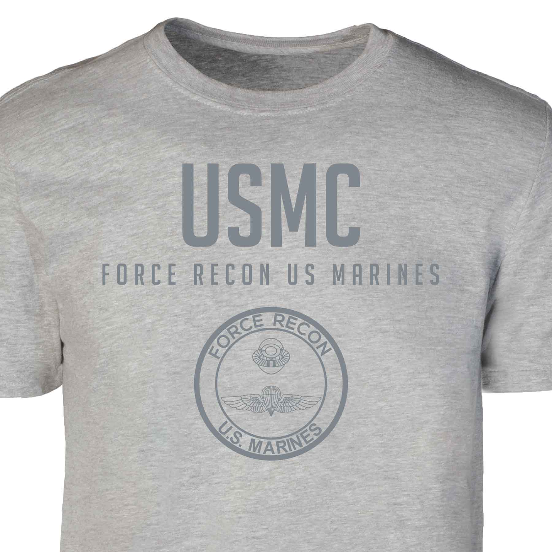 Force Recon US Marines Tonal Patch Graphic T-shirt - Image 5