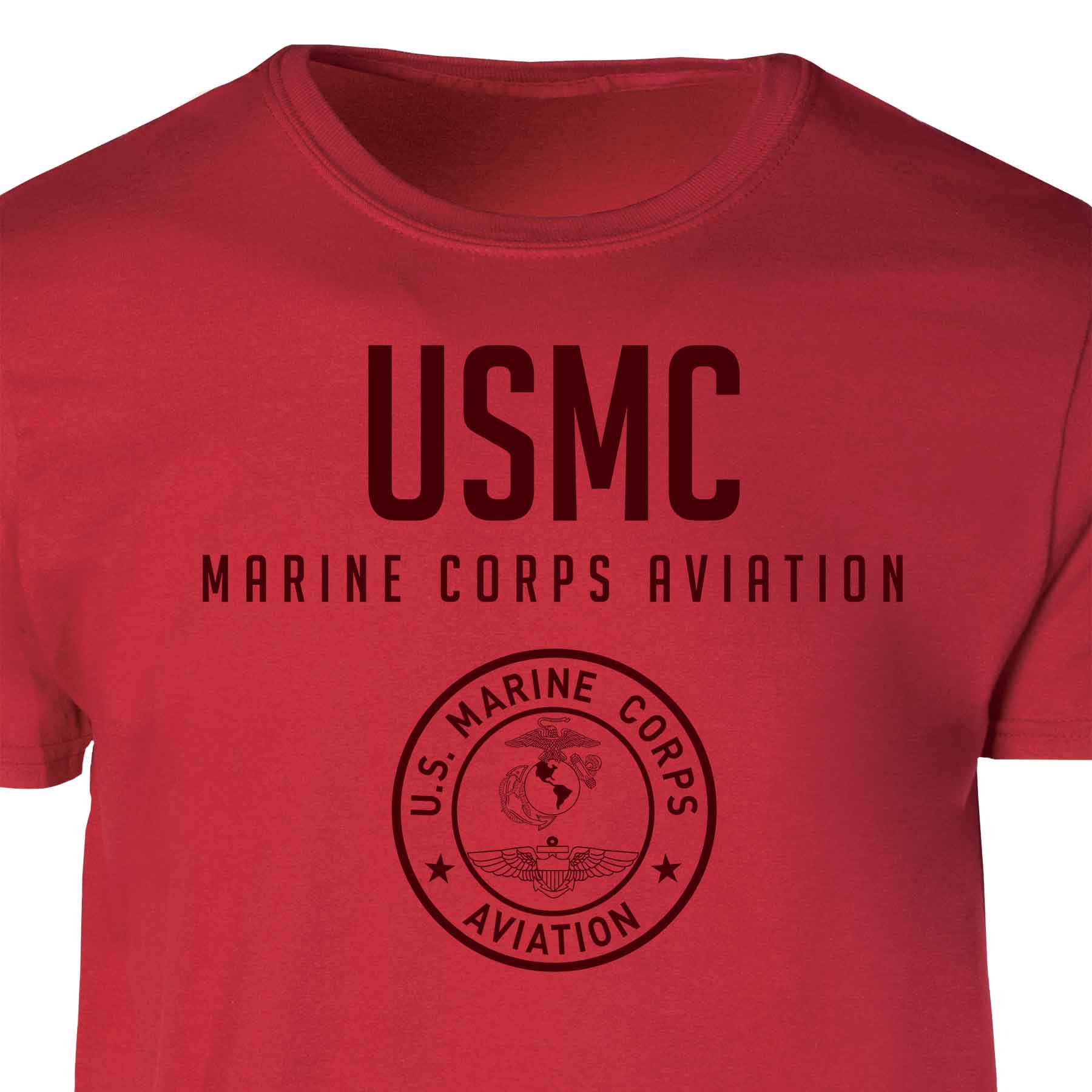 Marine Corps Aviation Tonal Patch Graphic T-shirt - Image 2