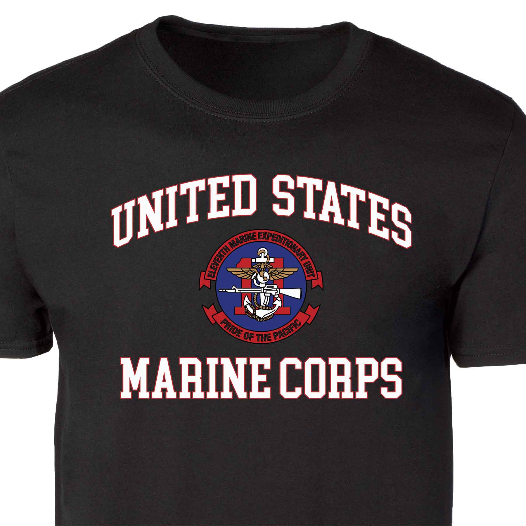 11th MEU Pride Of The Pacific USMC Patch Graphic T-shirt - Image 5