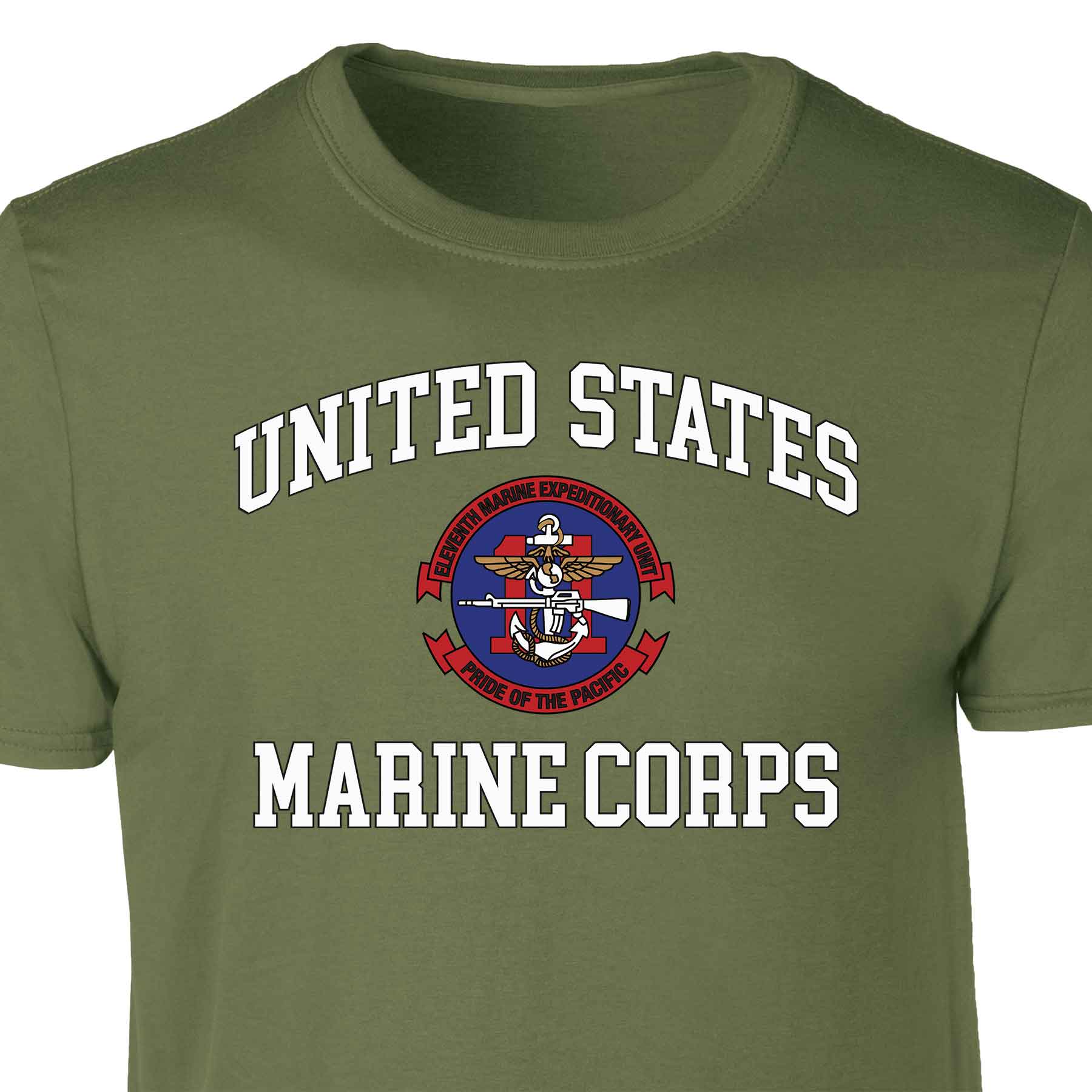 22nd MEU Fleet Marine Force USMC Patch Graphic T-shirt - Image 3