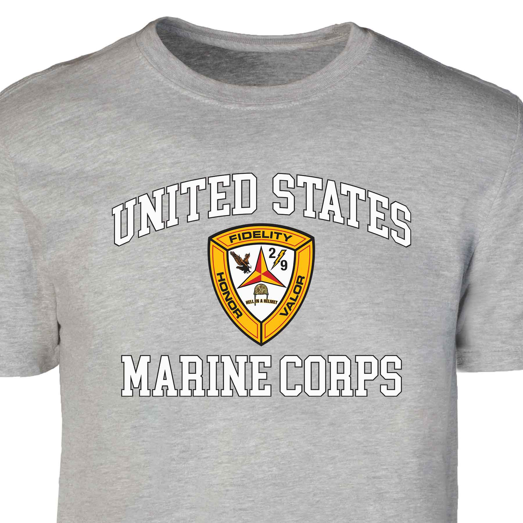 2nd Battalion 9th Marines USMC Patch Graphic T-shirt