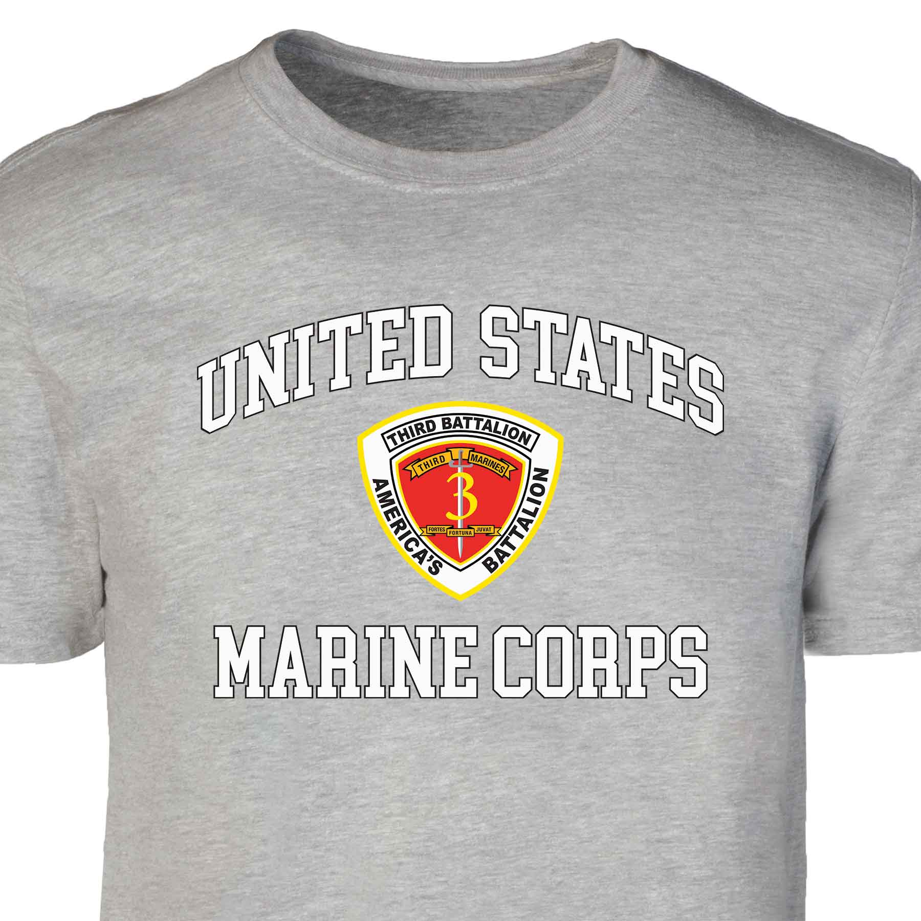 3rd Battalion 3rd Marines USMC Patch Graphic T-shirt