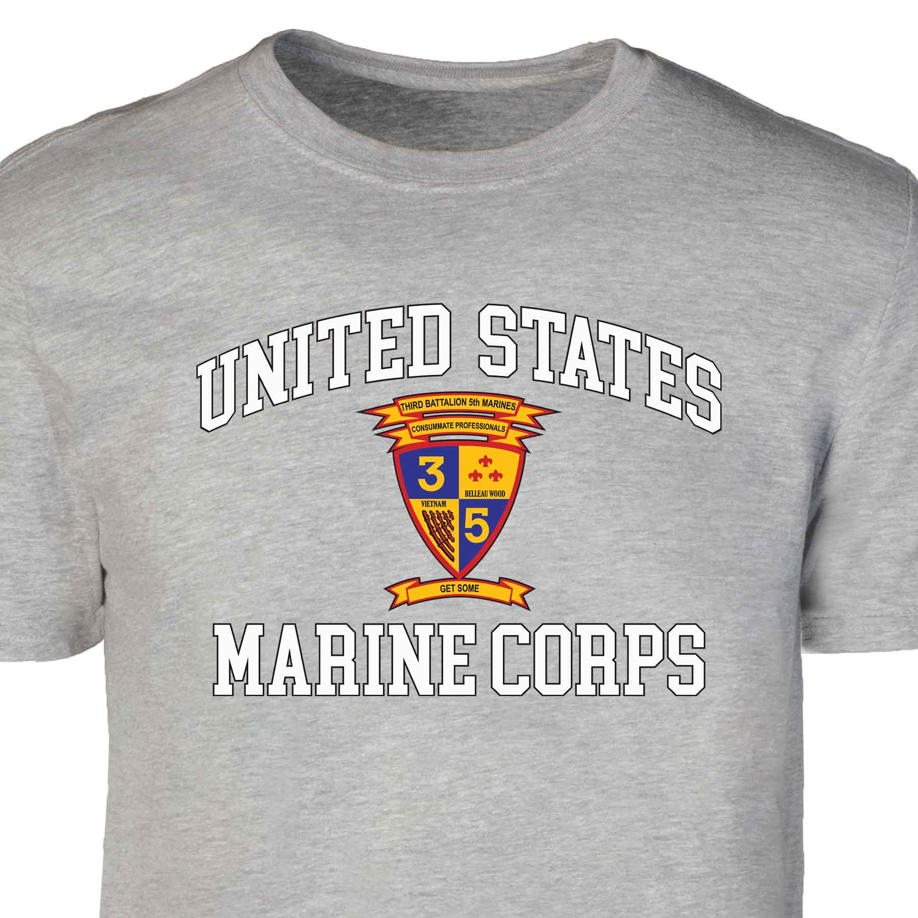 3rd Battalion 5th Marines USMC Patch Graphic T-shirt